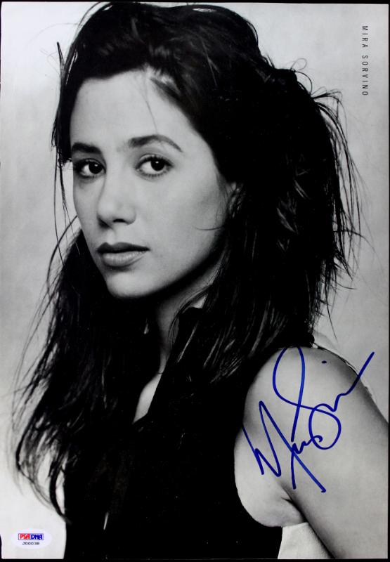 Mira Sorvino Authentic Signed 9.5X13.5 Magazine Page Photo PSA/DNA #J00038