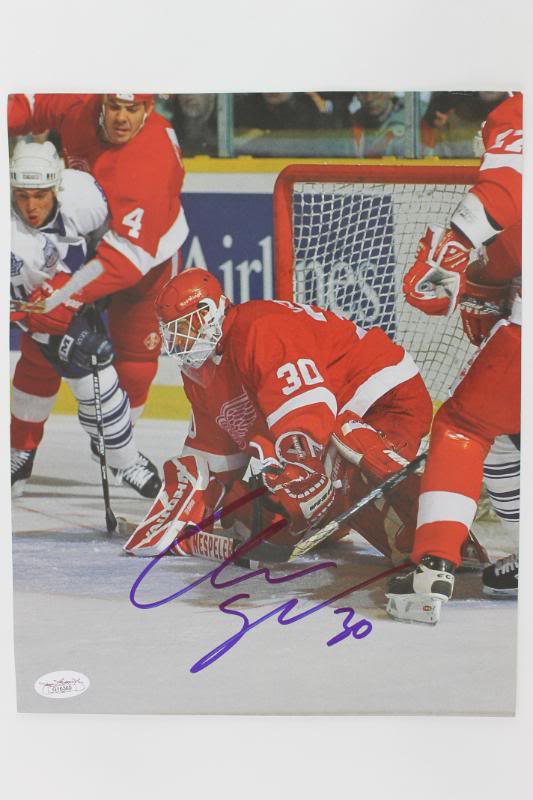 Red Wings Chris Osgood Signed Authentic 9X11 Magazine Photo JSA #G16360