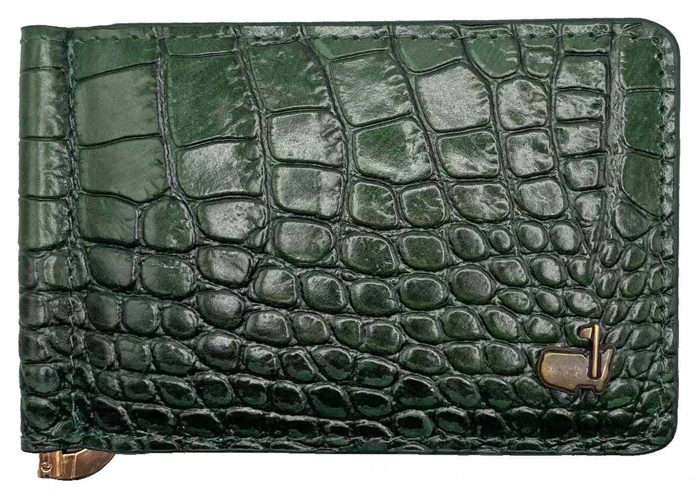 2025 Augusta National GC Masters Green Leather Money Clip Billfold Wallet w/ Box