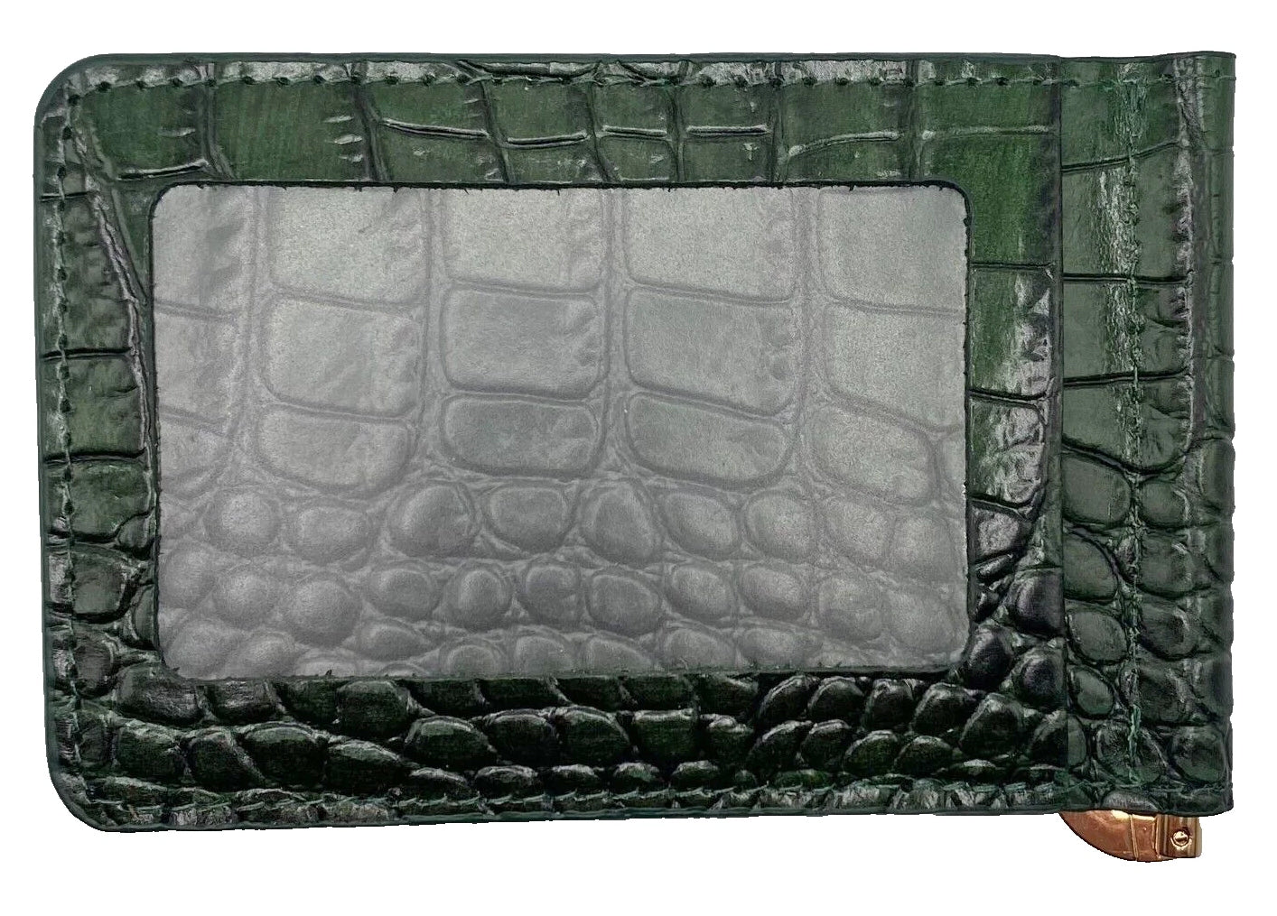 2025 Augusta National GC Masters Green Leather Money Clip Billfold Wallet w/ Box