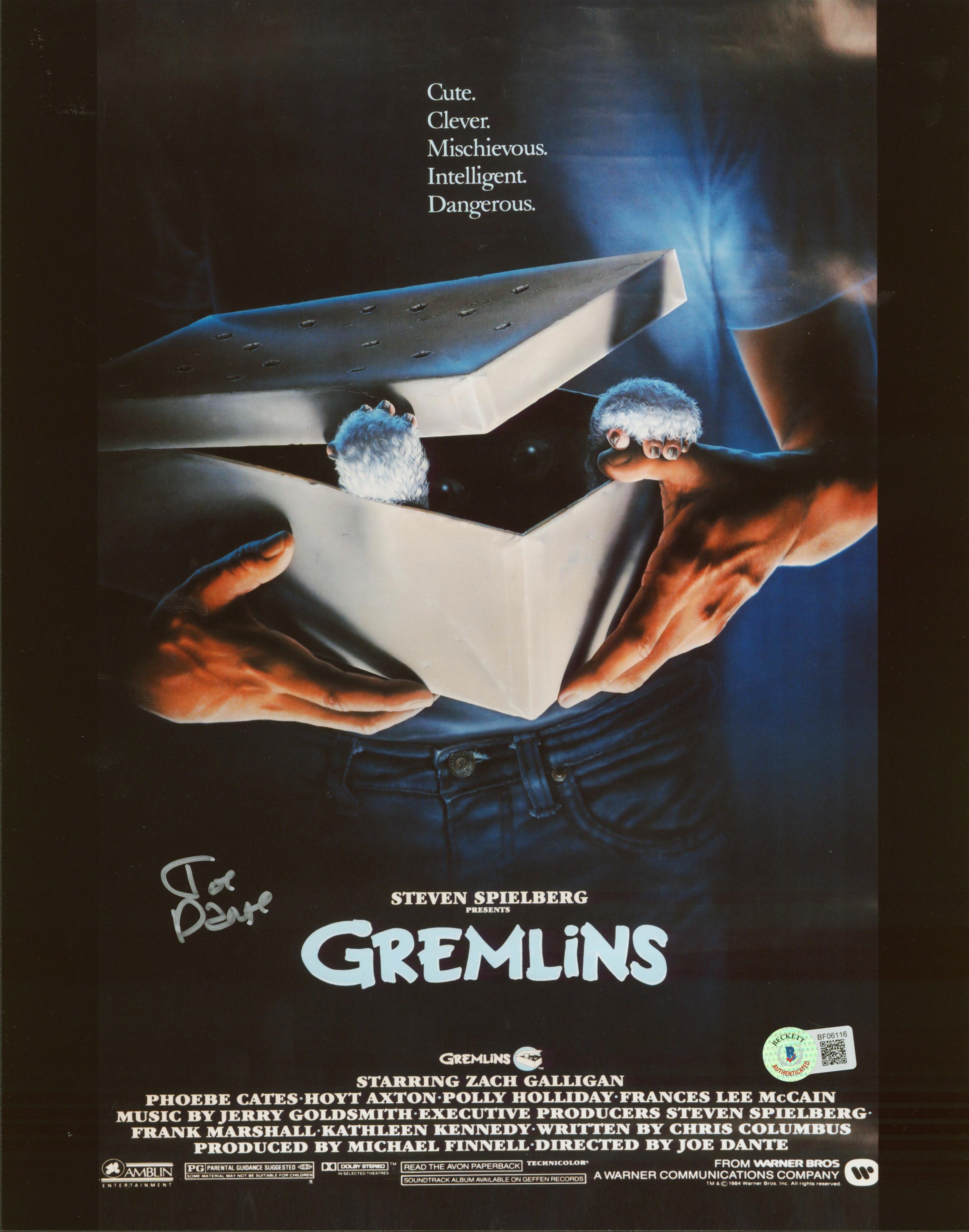 Joe Dante Gremlins Authentic Signed 11x14 Photo Autographed BAS #BF06116
