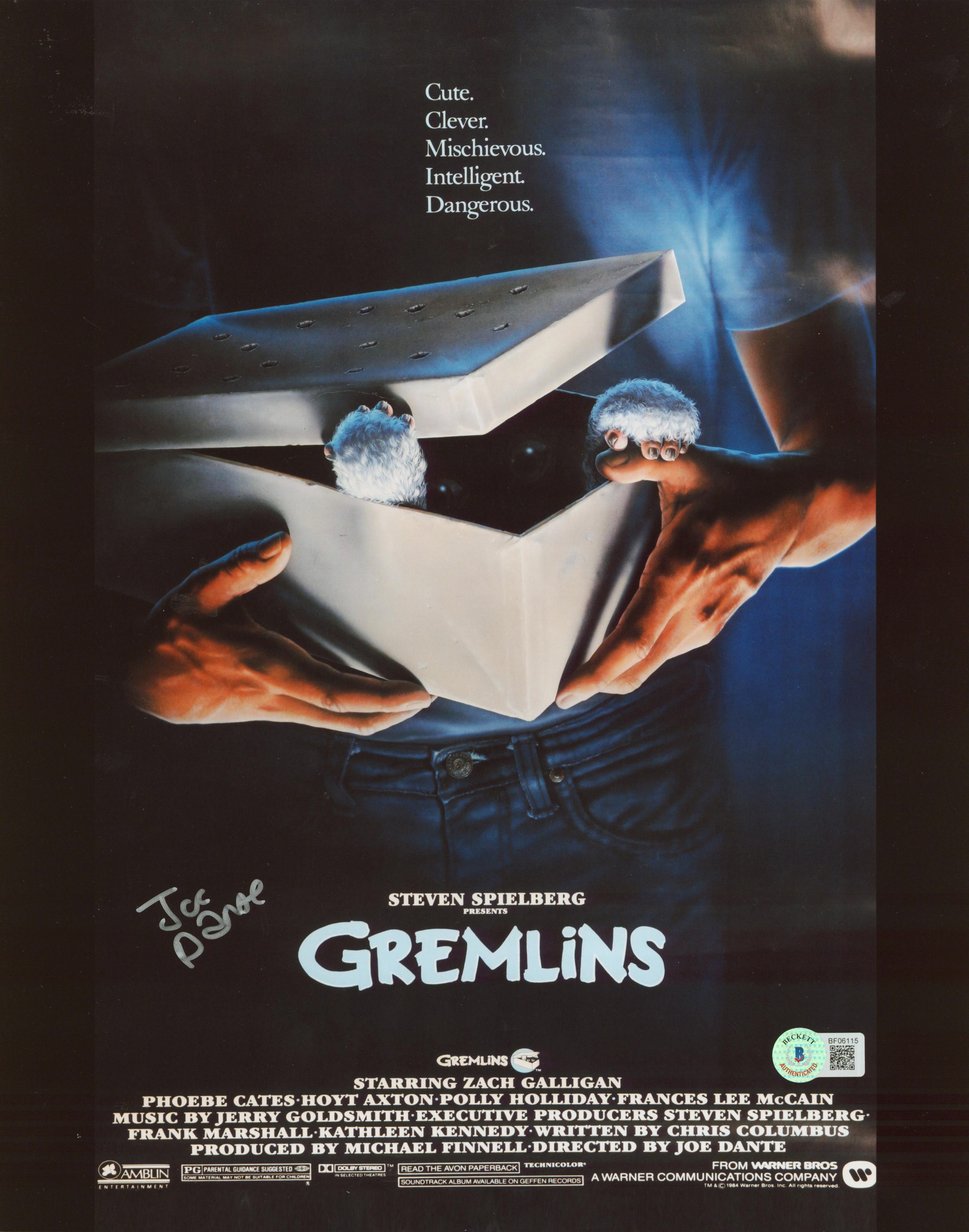 Joe Dante Gremlins Authentic Signed 11x14 Photo Autographed BAS #BF06115