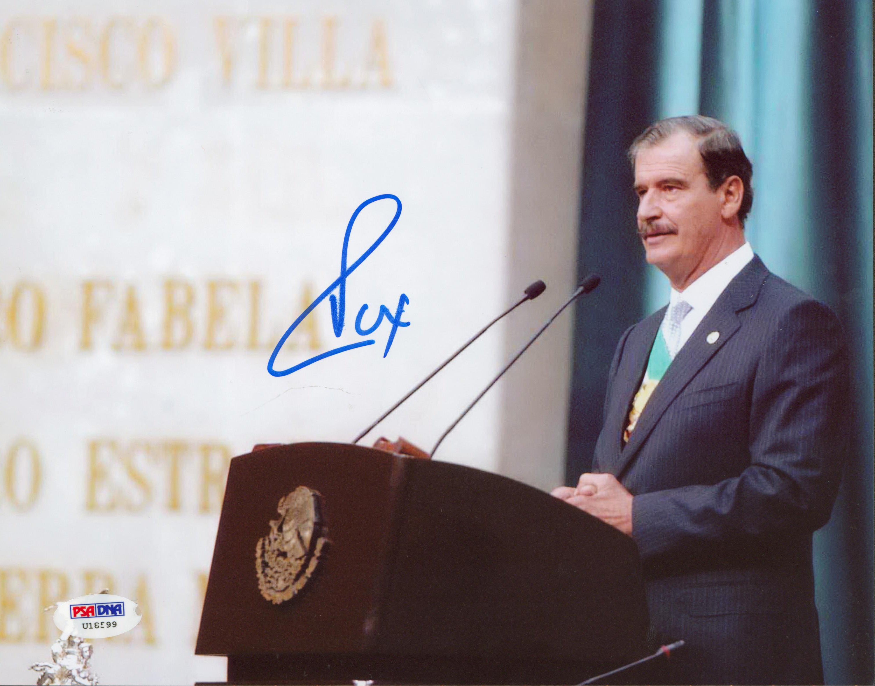 Vicente Fox Authentic Signed 8x10 Photo Autographed PSA/DNA #U18599