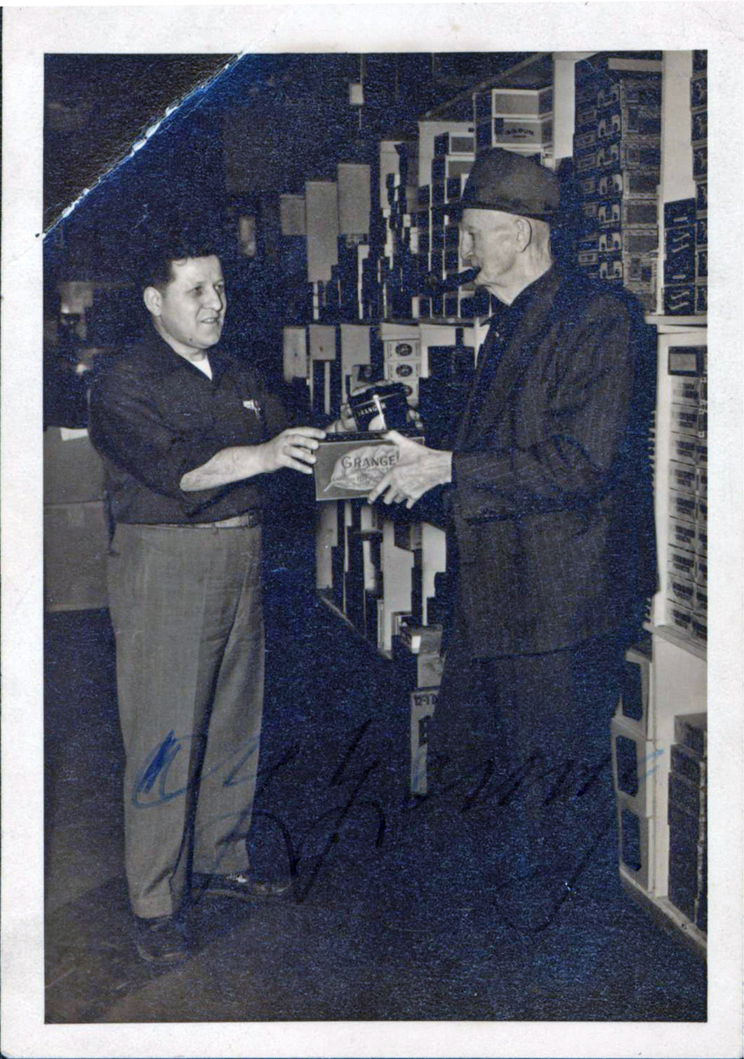 Cy Young Authentic Double Signed Black & White Vintage 3.5x5 Photo JSA #BB30597