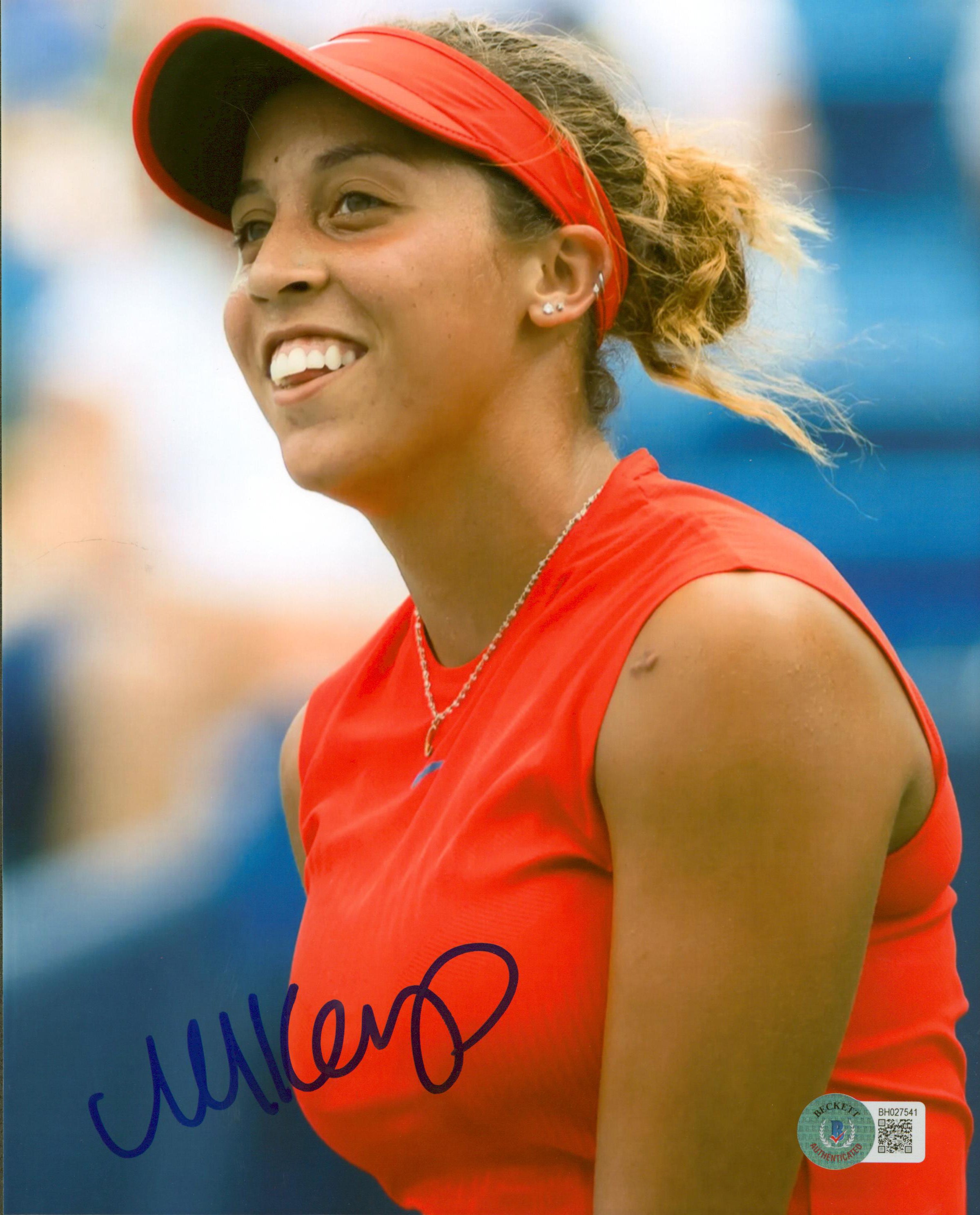 Madison Keys Authentic Signed 8x10 Photo Autographed BAS #BH027541