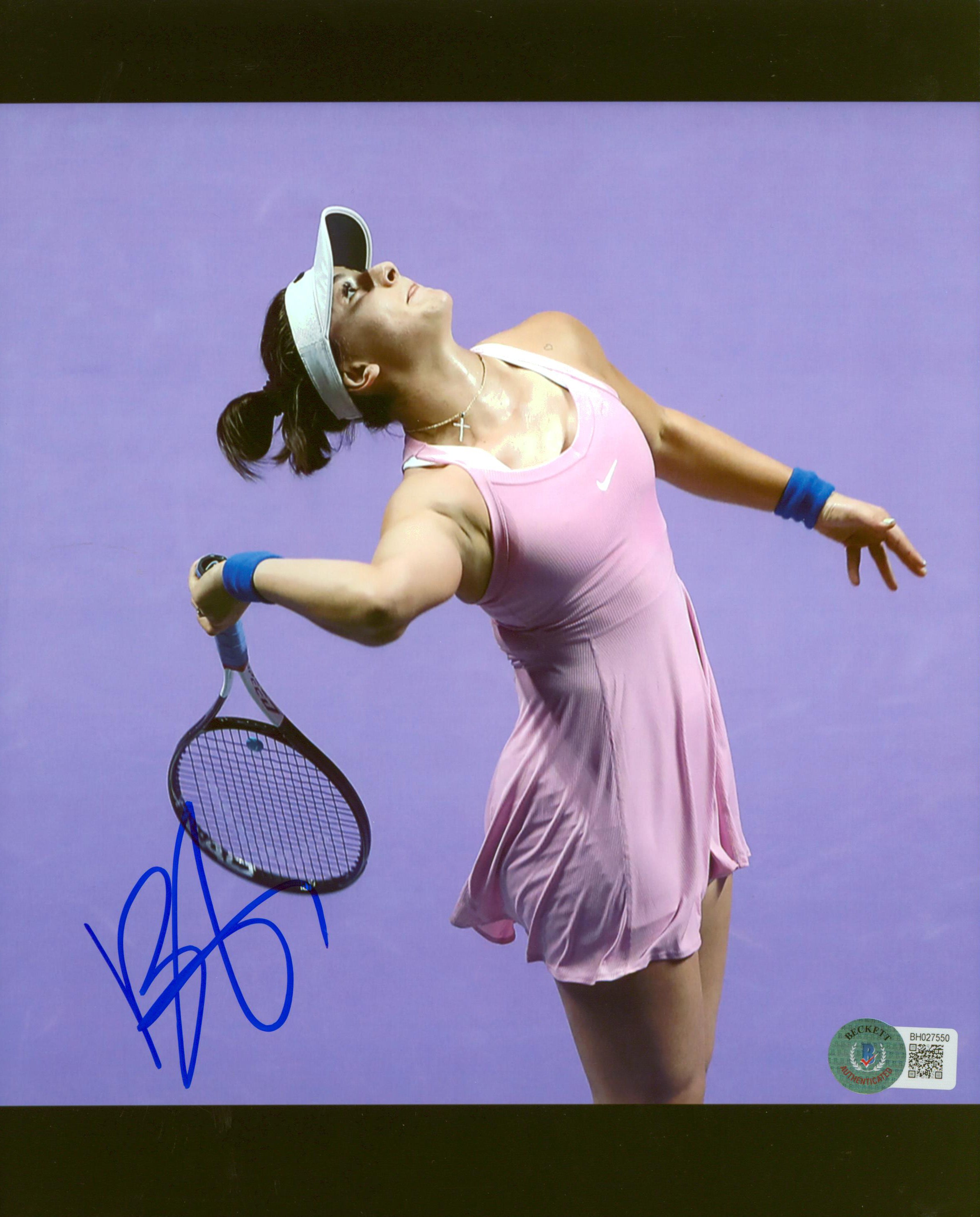 Bianca Andreescu Authentic Signed 8x10 Photo Autographed BAS #BH027550