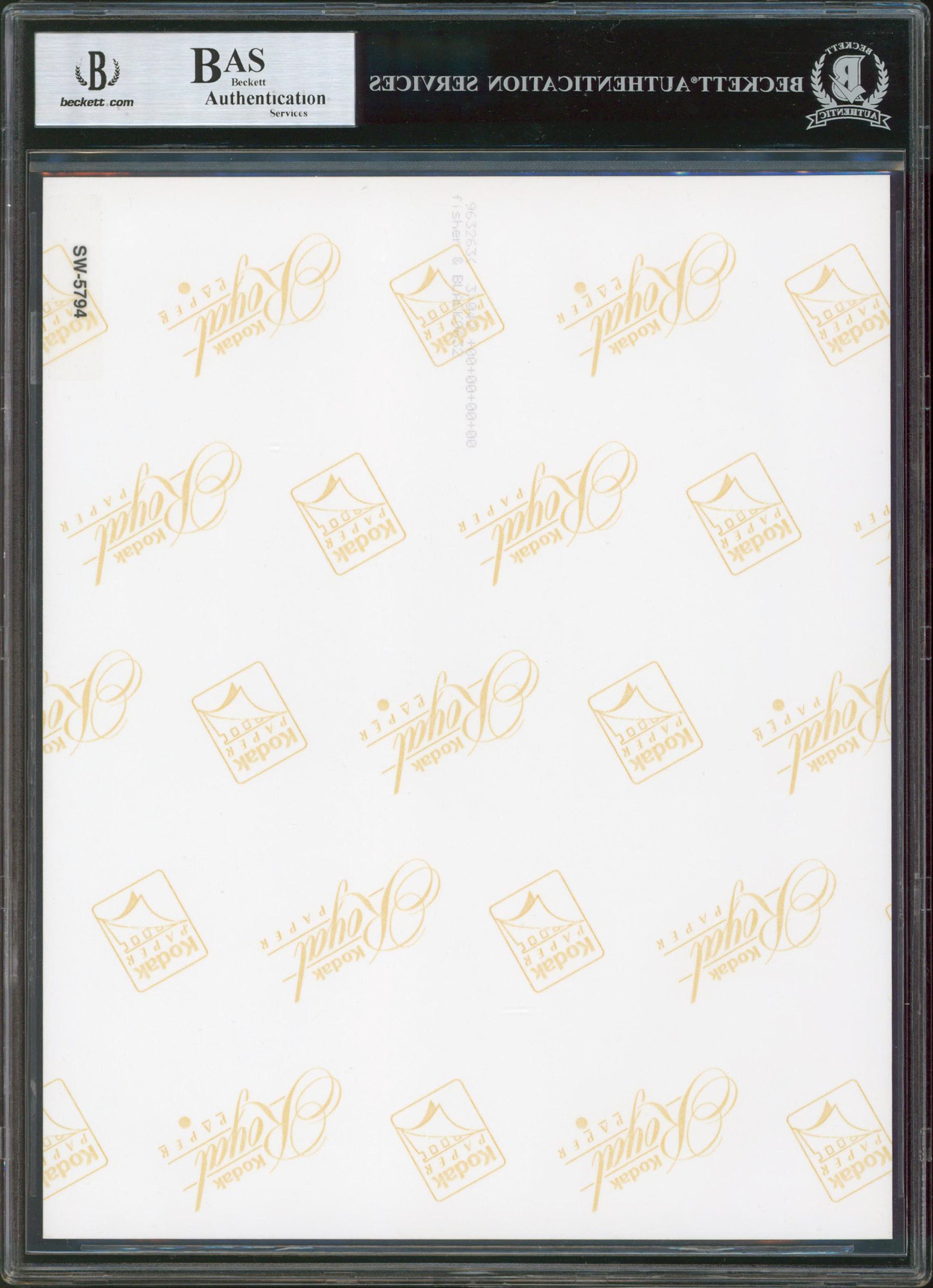 Carrie Fisher & Anthony Daniels Star Wars Authentic Signed 8x10 Photo BAS Slab
