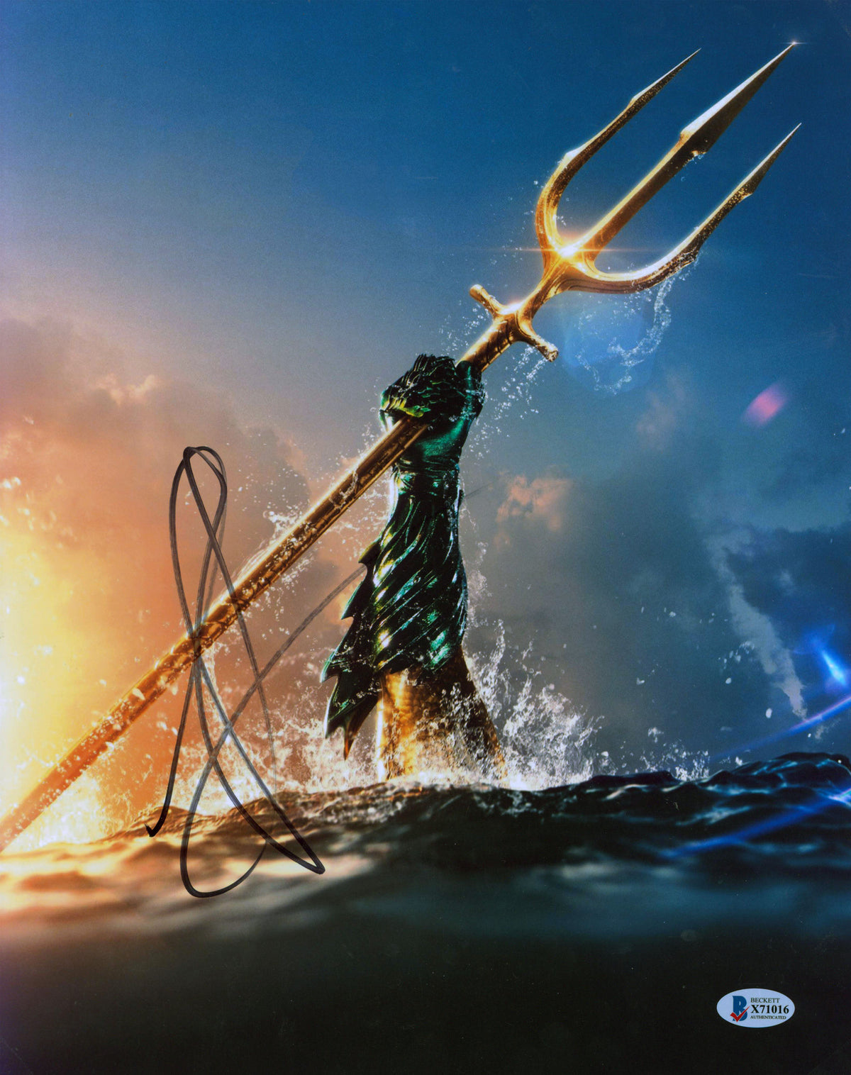 Jason Momoa Aquaman Authentic Signed 11x14 Photo Autographed BAS #X71016