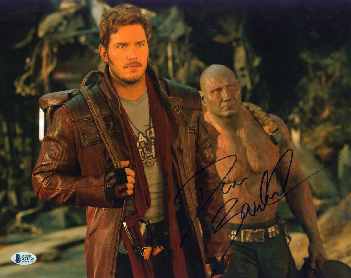 Dave Bautista Guardians of the Galaxy Authentic Signed 11x14 Photo BAS #X71070