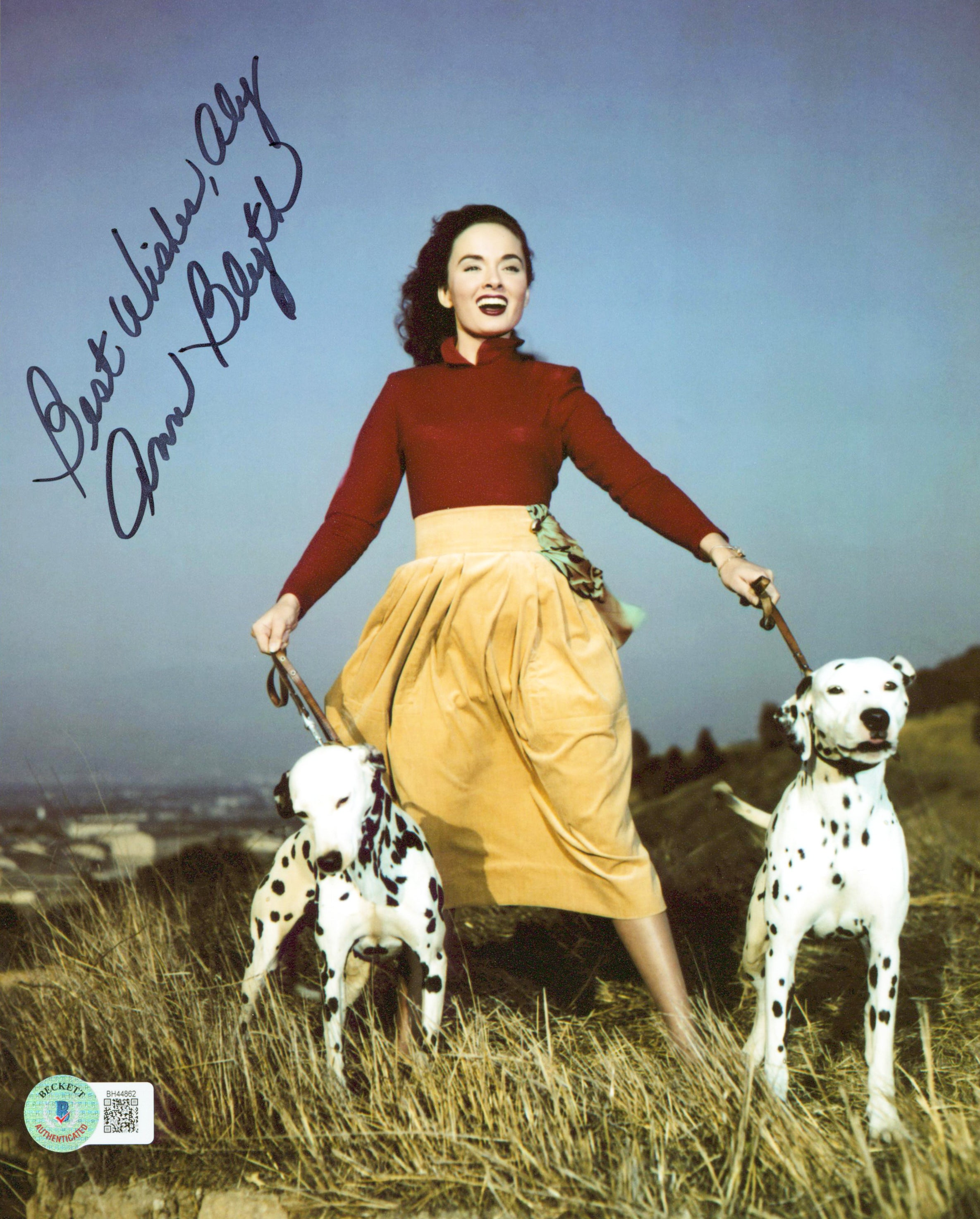 Ann Blyth Our Very Own "Best Wishes, Aly" Signed 8x10 Photo BAS #BH44862
