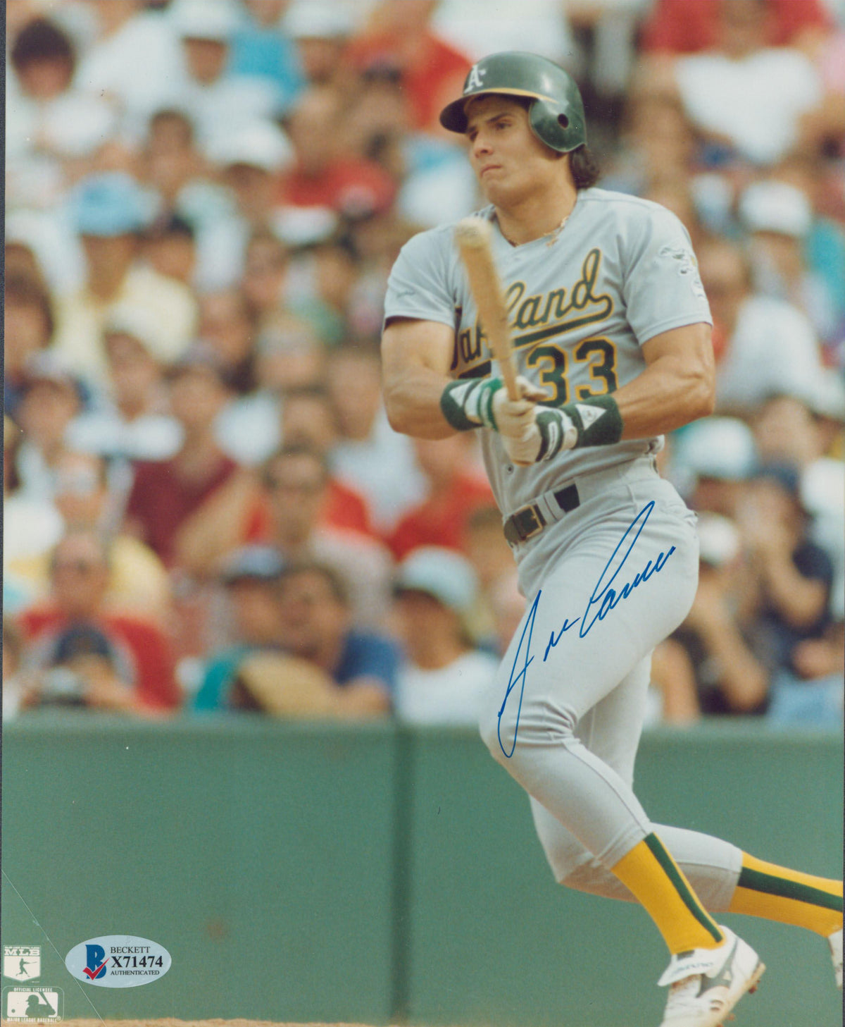 Athletics Jose Canseco Authentic Signed 8x10 Photo Autographed BAS #X71474