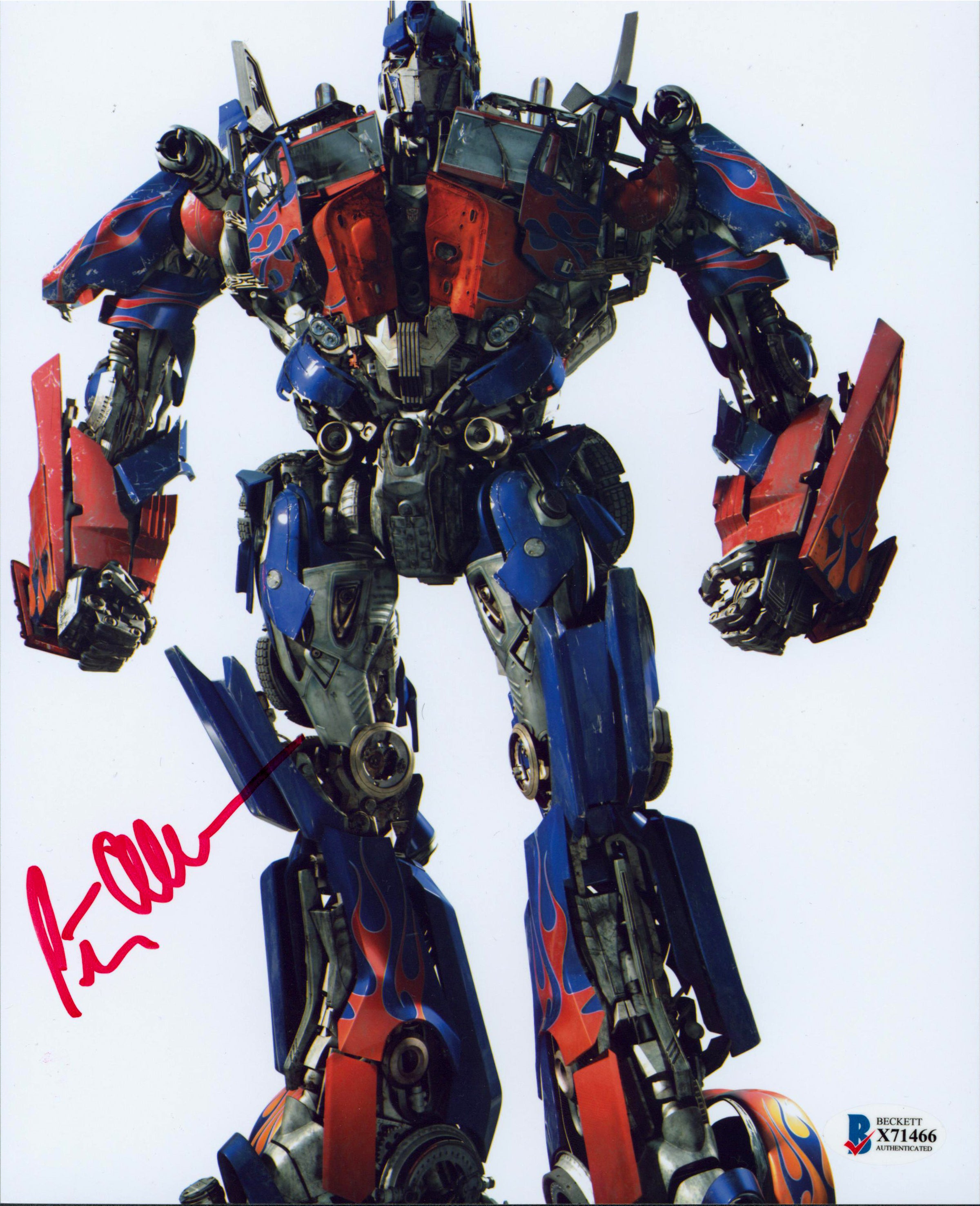 Peter Cullen Transformers Authentic Signed 8x10 Photo Autographed BAS #X71466