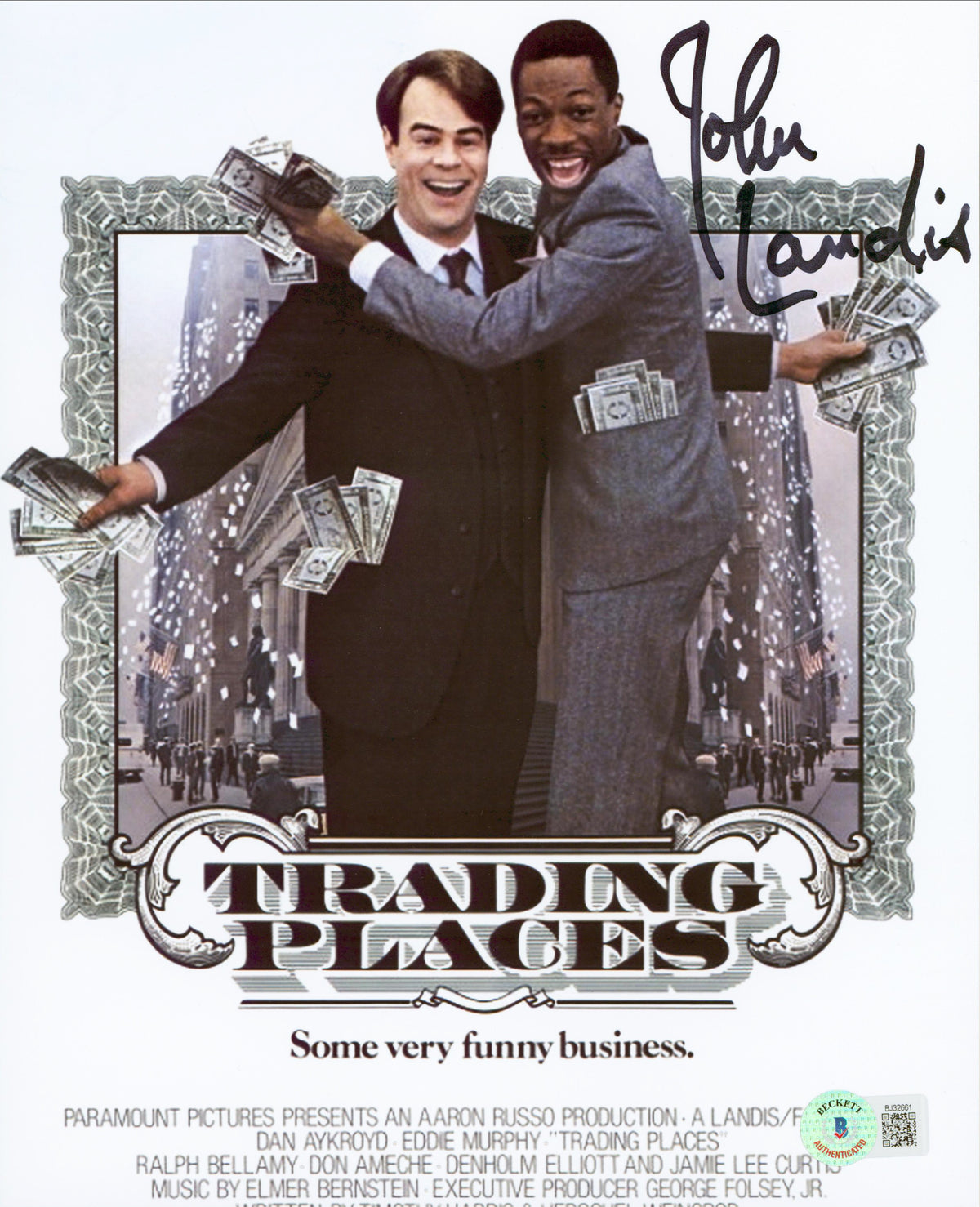 John Landis Trading Places Authentic Signed 8x10 Photo Autographed BAS #BJ32661