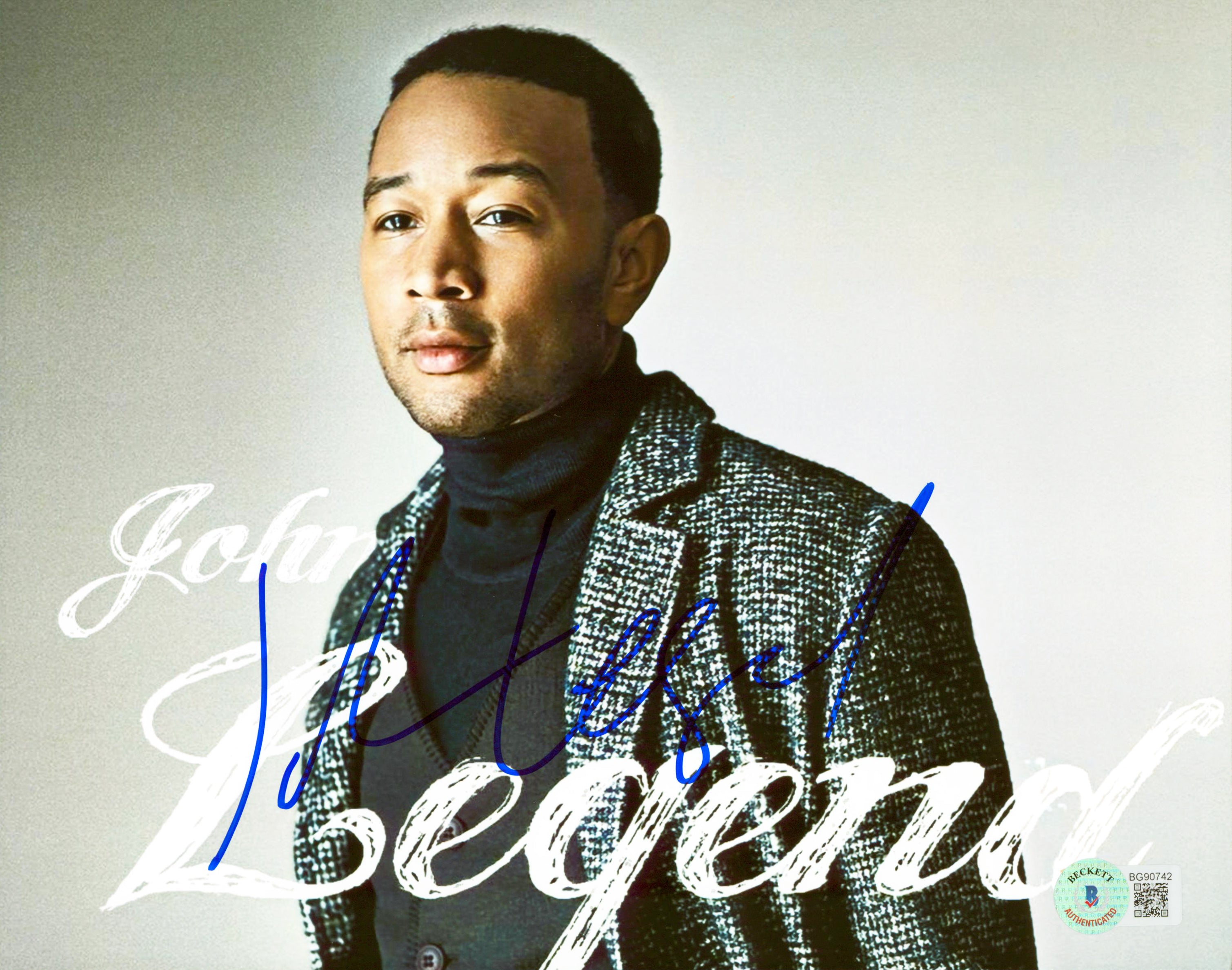 John Legend Musician Authentic Signed 8x10 Photo Autographed BAS #BG90742