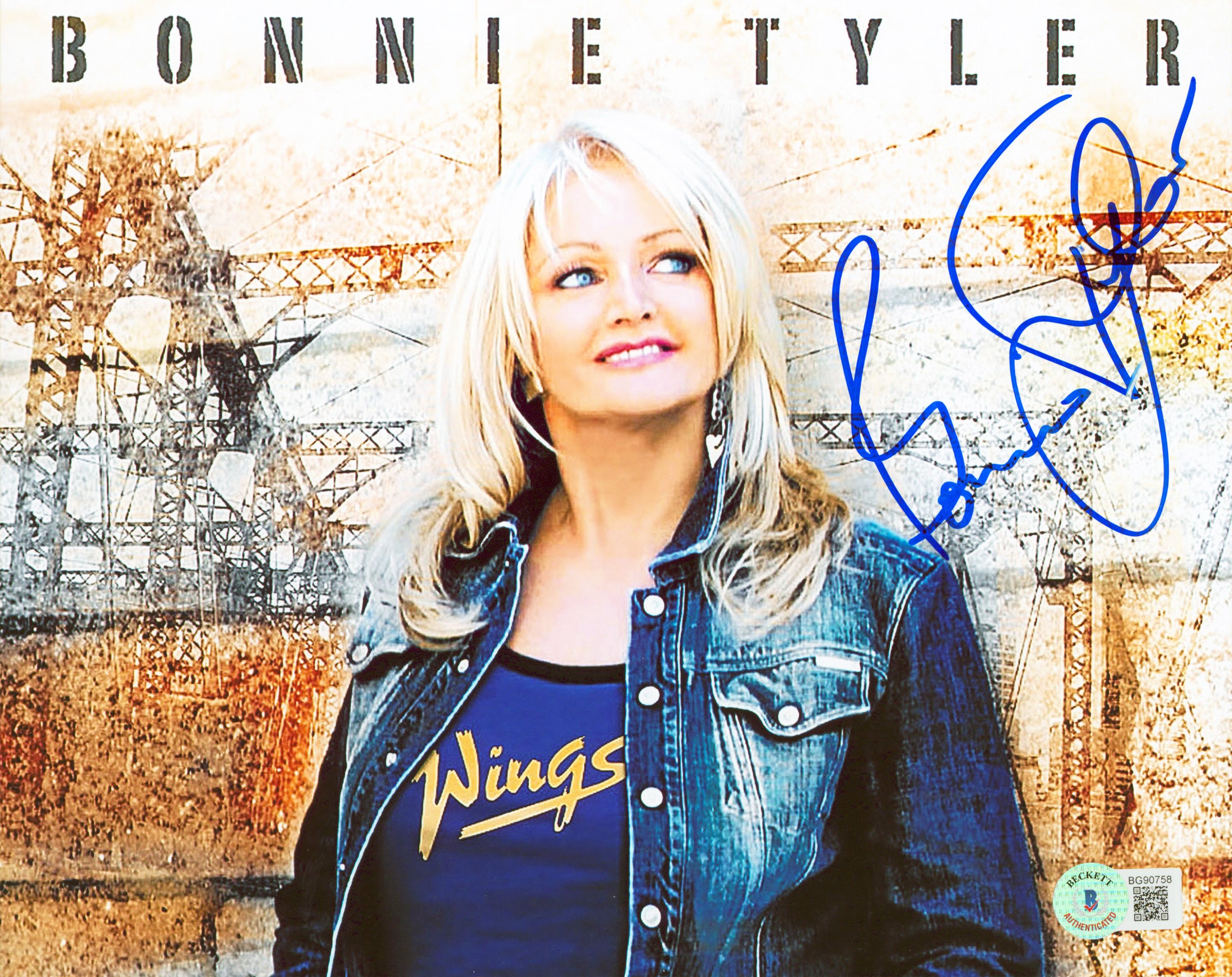 Bonnie Tyler Musician Authentic Signed 8x10 Photo Autographed BAS #BG90758
