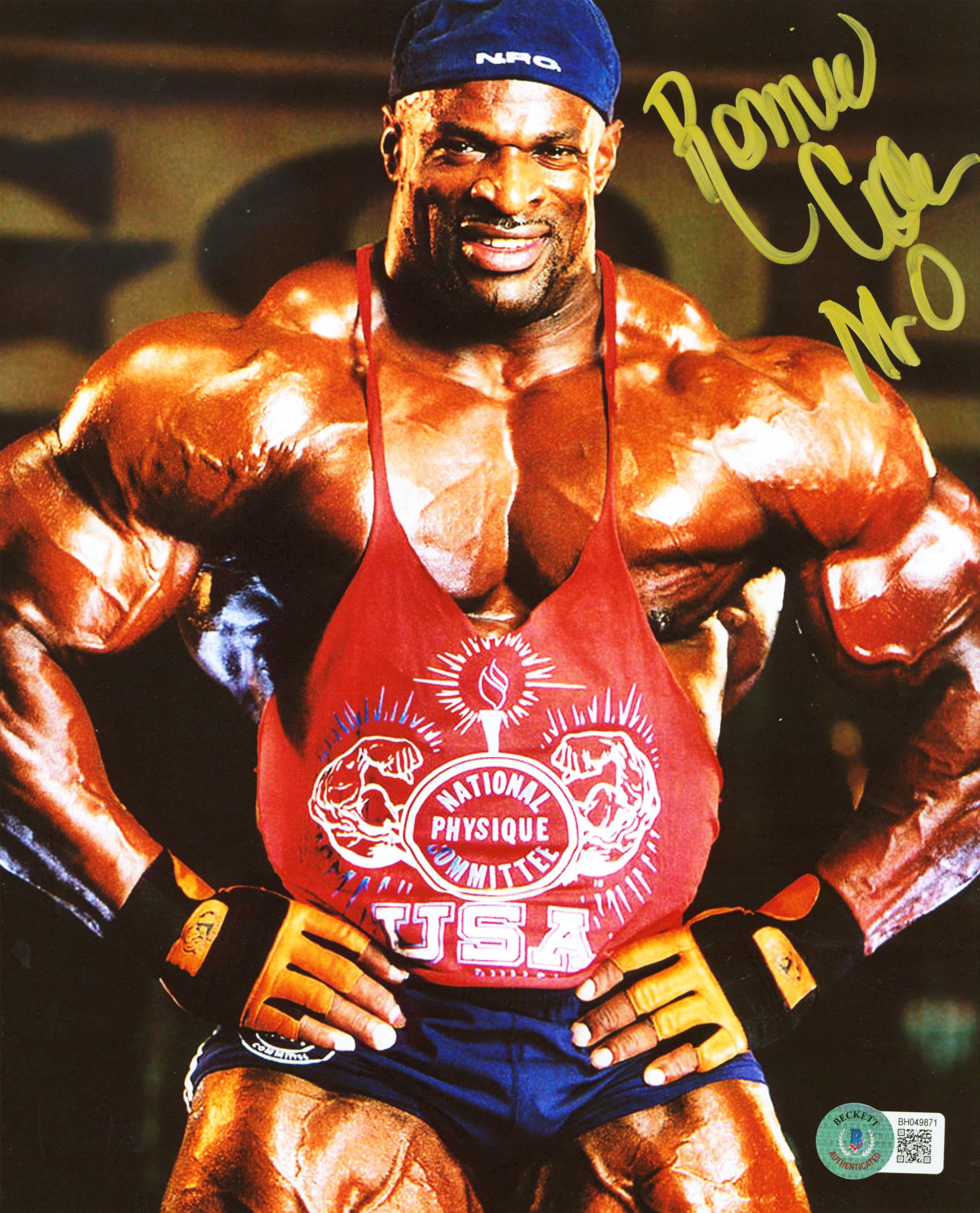 Ronnie Coleman "Mr O" Authentic Signed 8x10 Photo Autographed BAS #BH049871