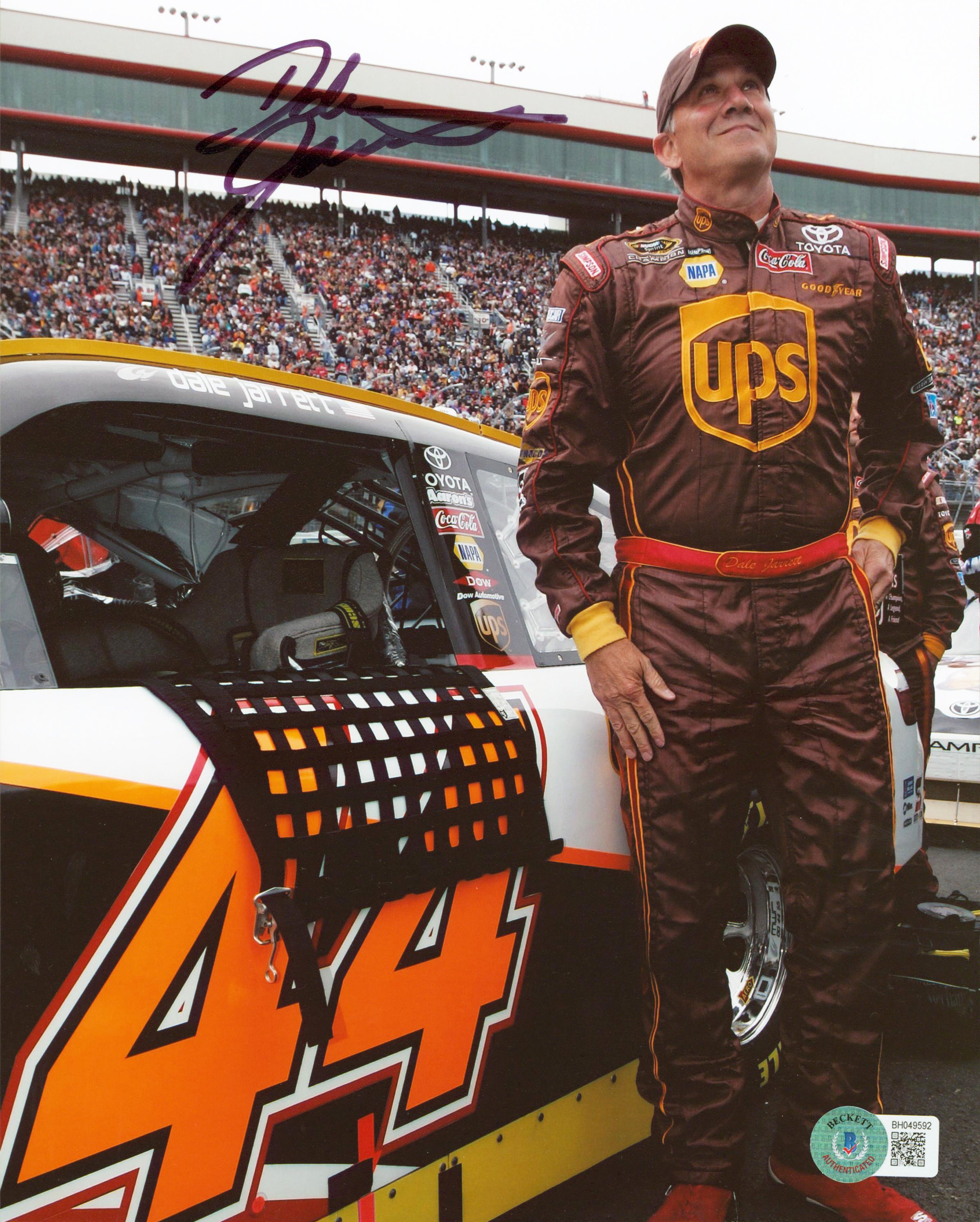 Dale Jarrett NASCAR Authentic Signed 8x10 Photo Autographed BAS #BH049592
