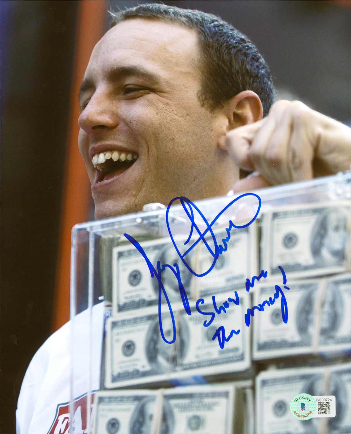 Joey Chestnut "Show Me The Money!" Authentic Signed 8x10 Photo BAS #BG90724