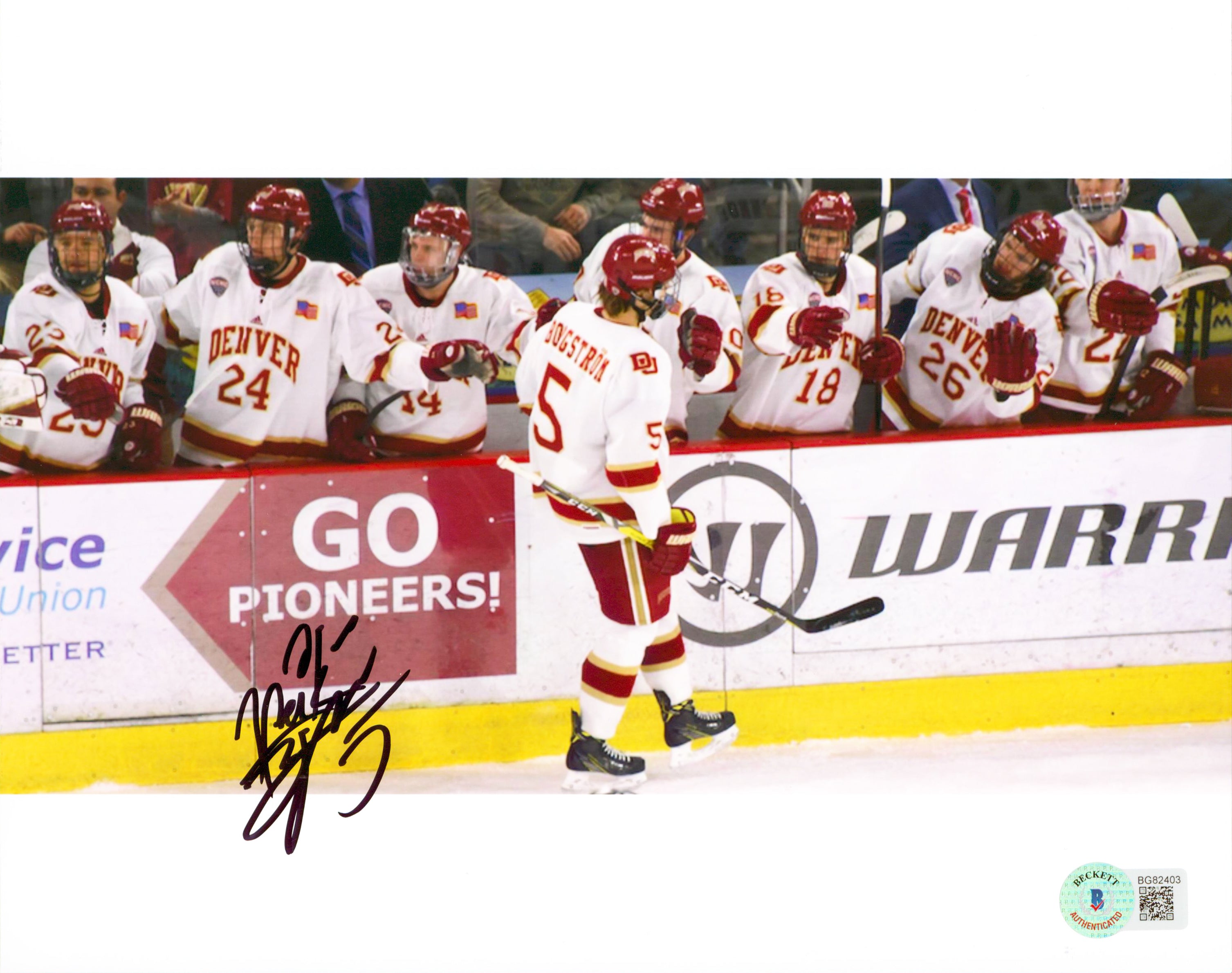 Capitals Henrik Borgstrom Authentic Signed 8x10 Photo Autographed BAS #BG82403