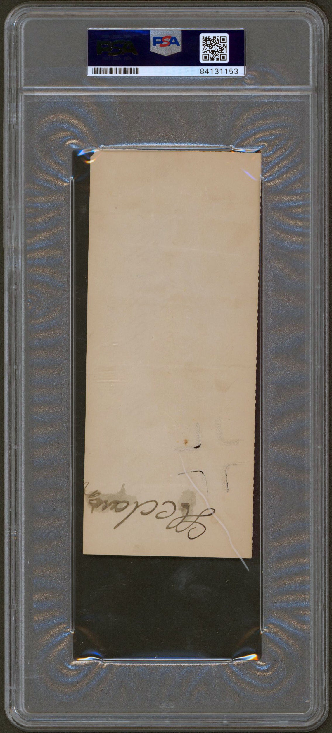 Benjamin Harrison Authentic Signed 2.9x6.9 1900 Check Auto Graded 9! PSA Slabbed