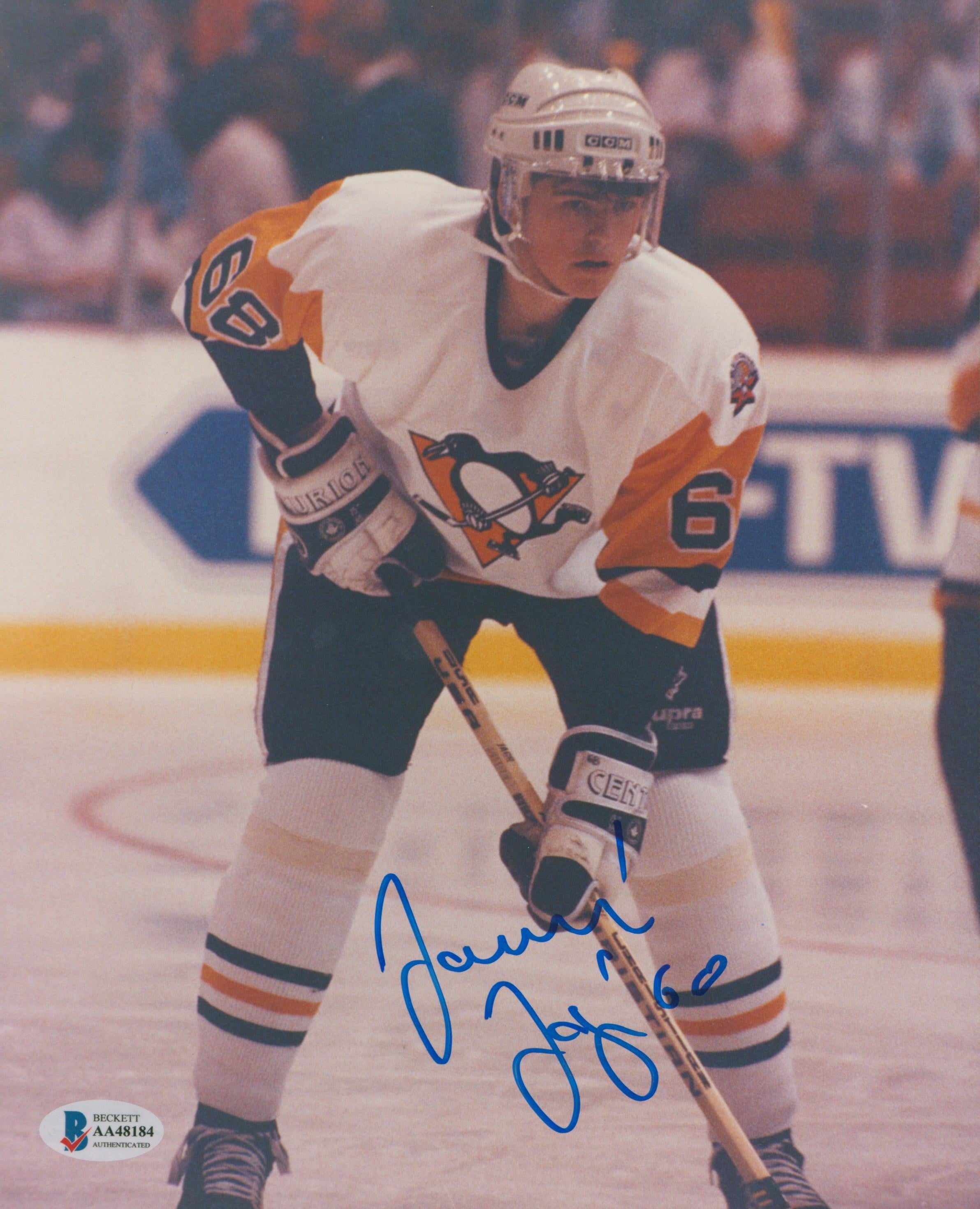 Penguins Jaromir Jagr Vintage Signed 8x10 Photo Autographed BAS #AA48184