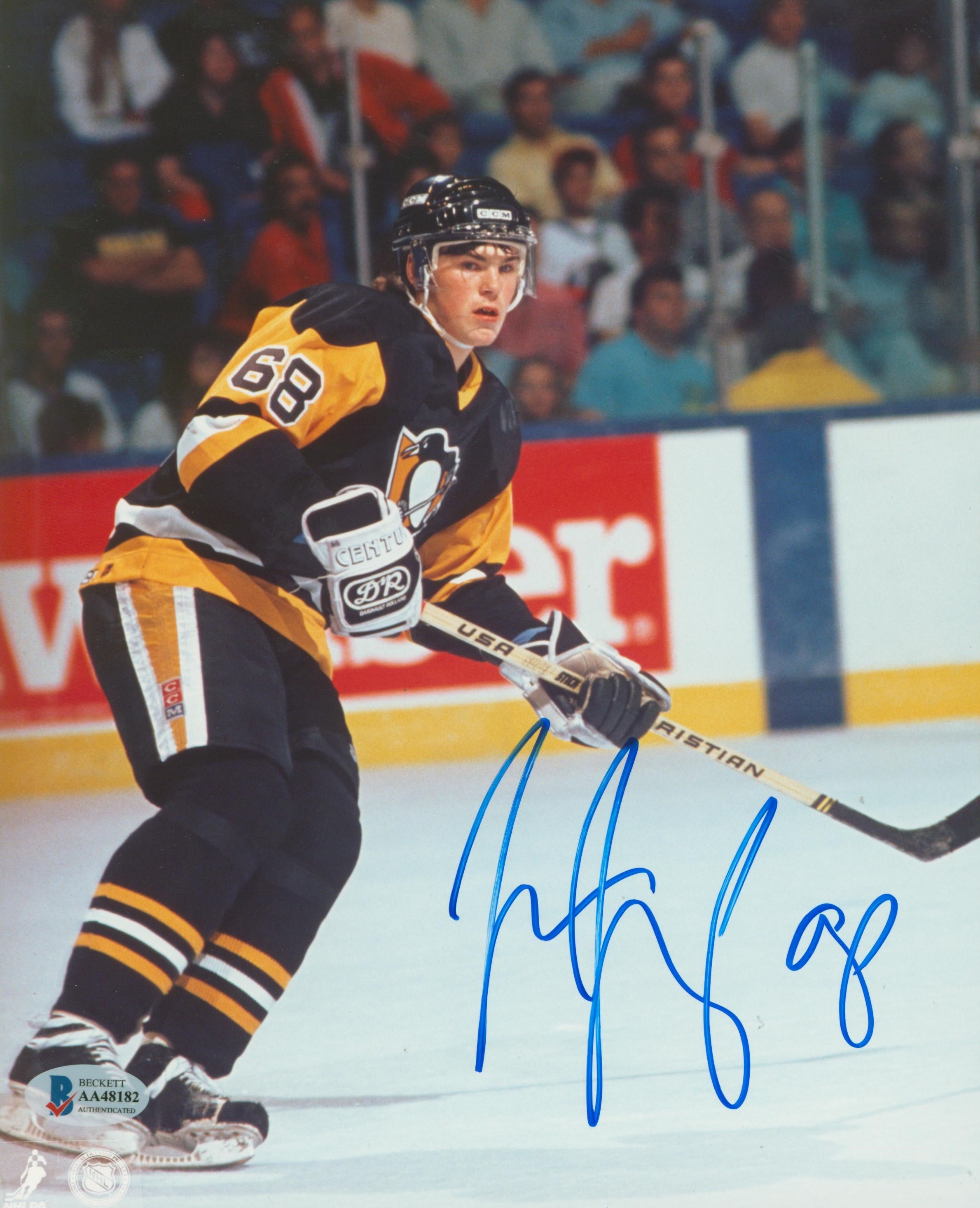 Penguins Jaromir Jagr Vintage Signed 8x10 Photo Autographed BAS #AA48182