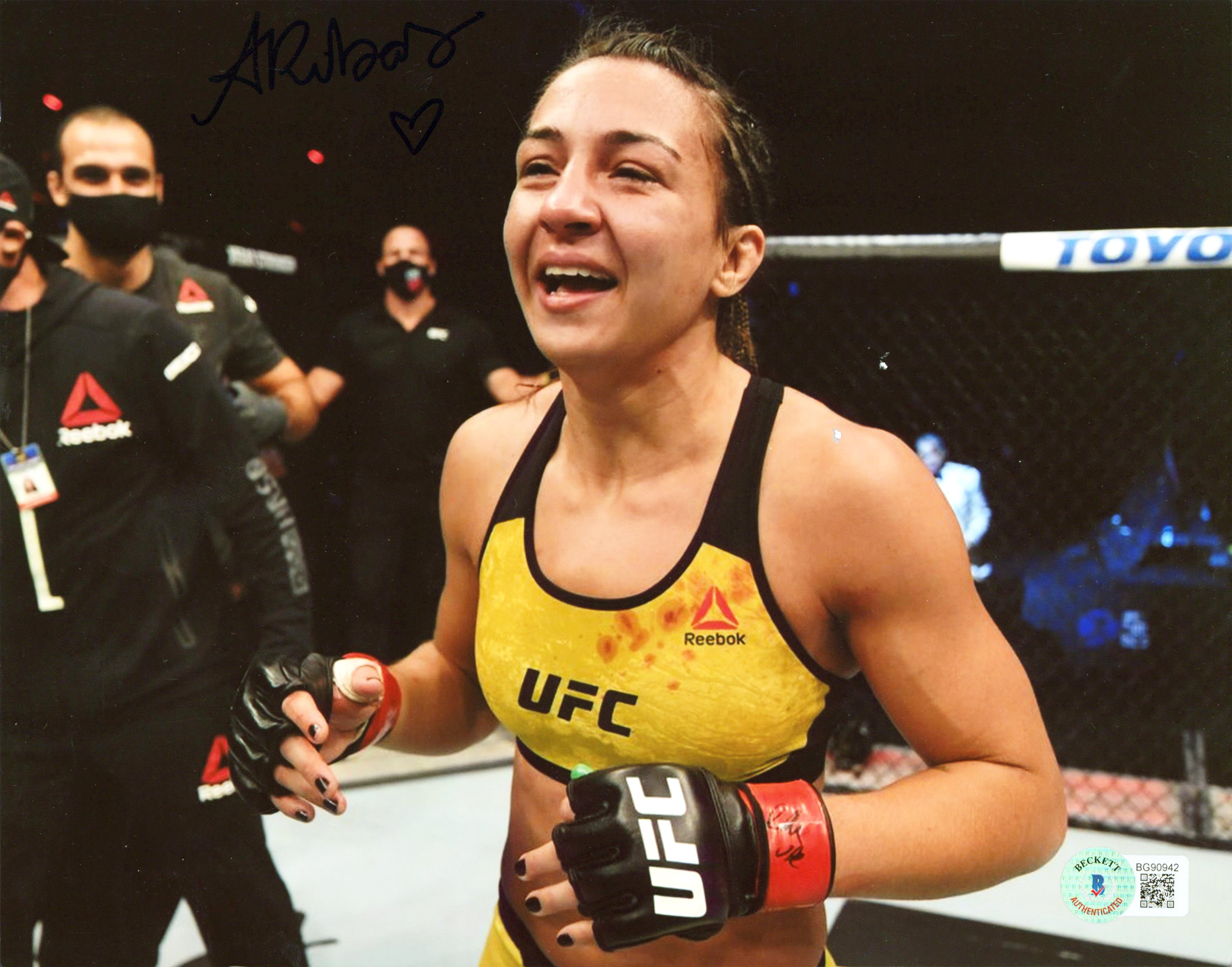 Amanda Ribas UFC Authentic Signed 8x10 Photo Autographed BAS #BG90942