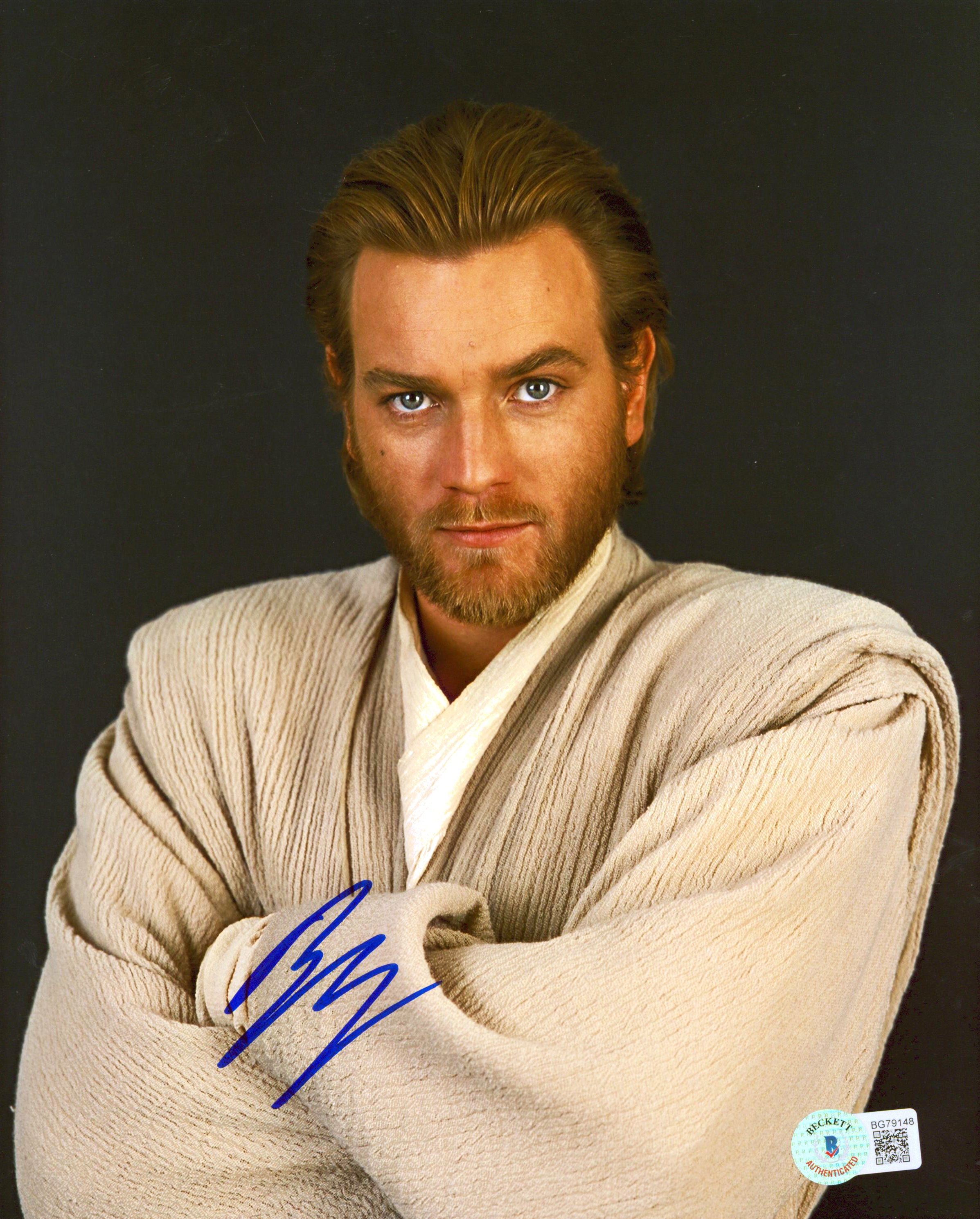 Ewan McGregor Star Wars Authentic Signed 8x10 Photo Autographed BAS #BG79148