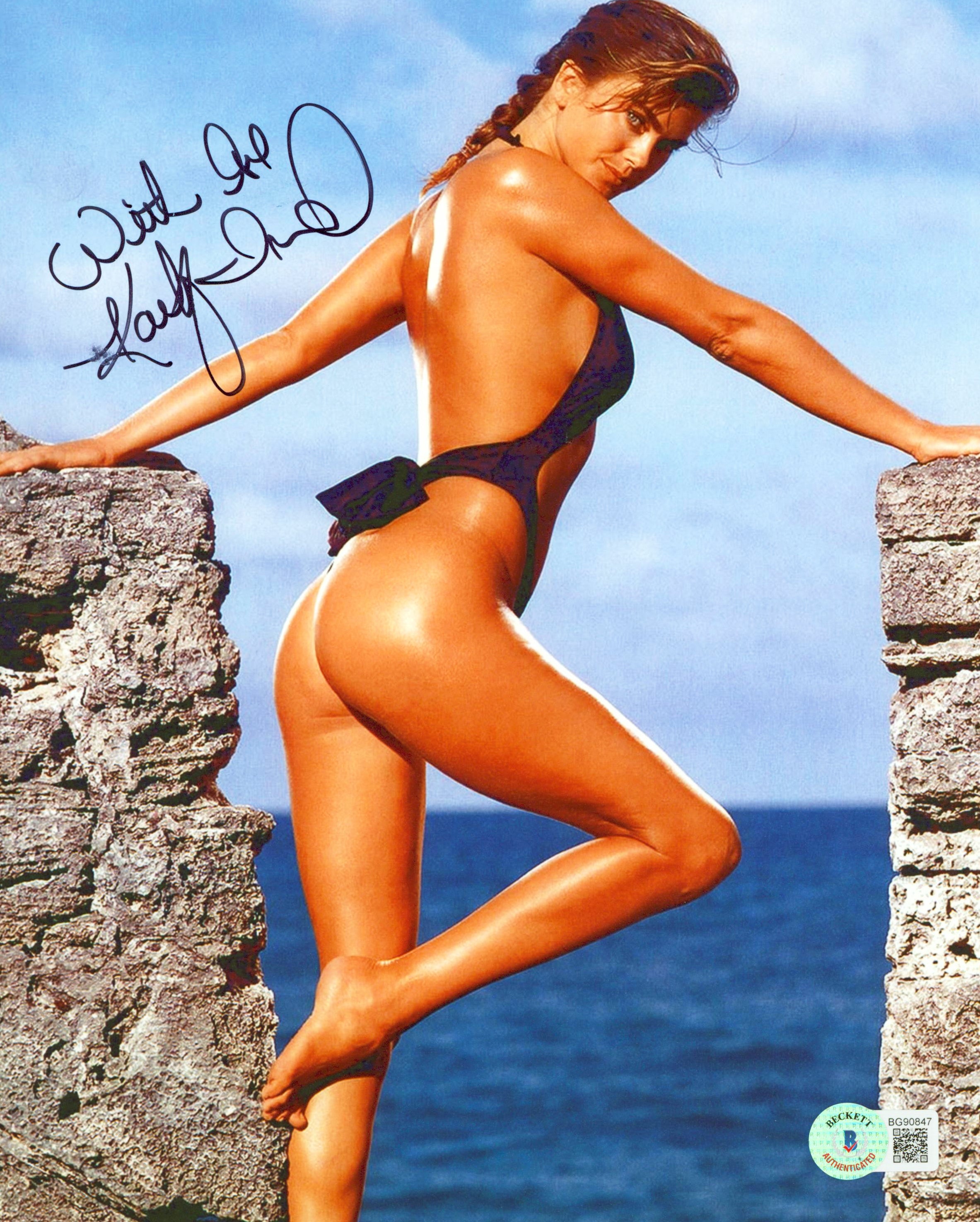 Kathy Ireland "With Love" Authentic Signed 8x10 Sexy Photo BAS #BG90847