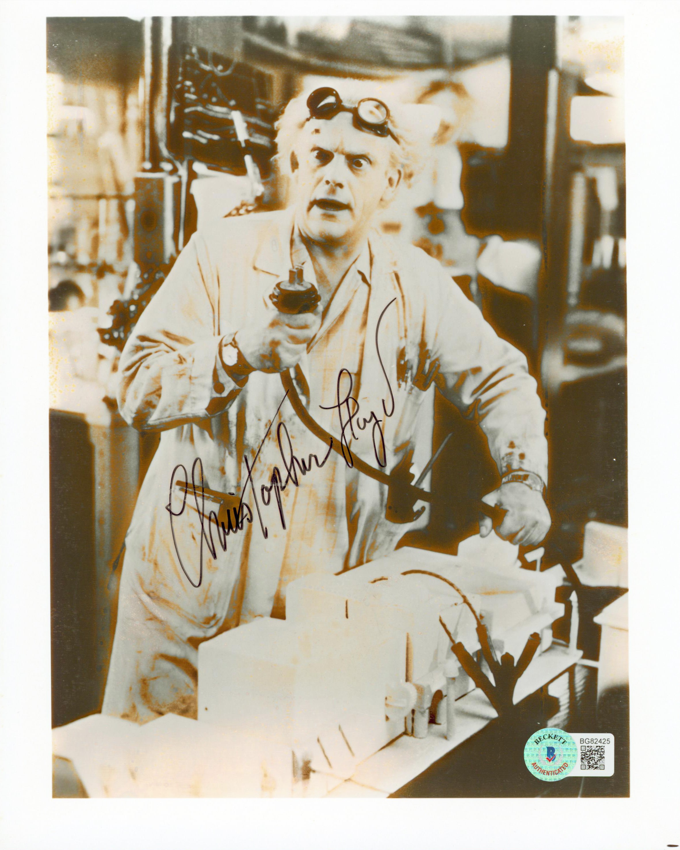 Christopher Lloyd Back To The Future Authentic Signed 8x10 Photo BAS #BG82425