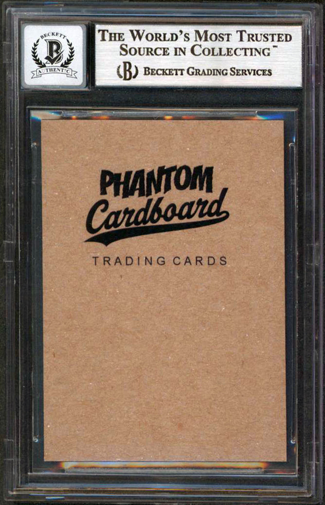 Chevy Chase Fletch "John Voight" Signed Custom Trading Card BAS Slabbed