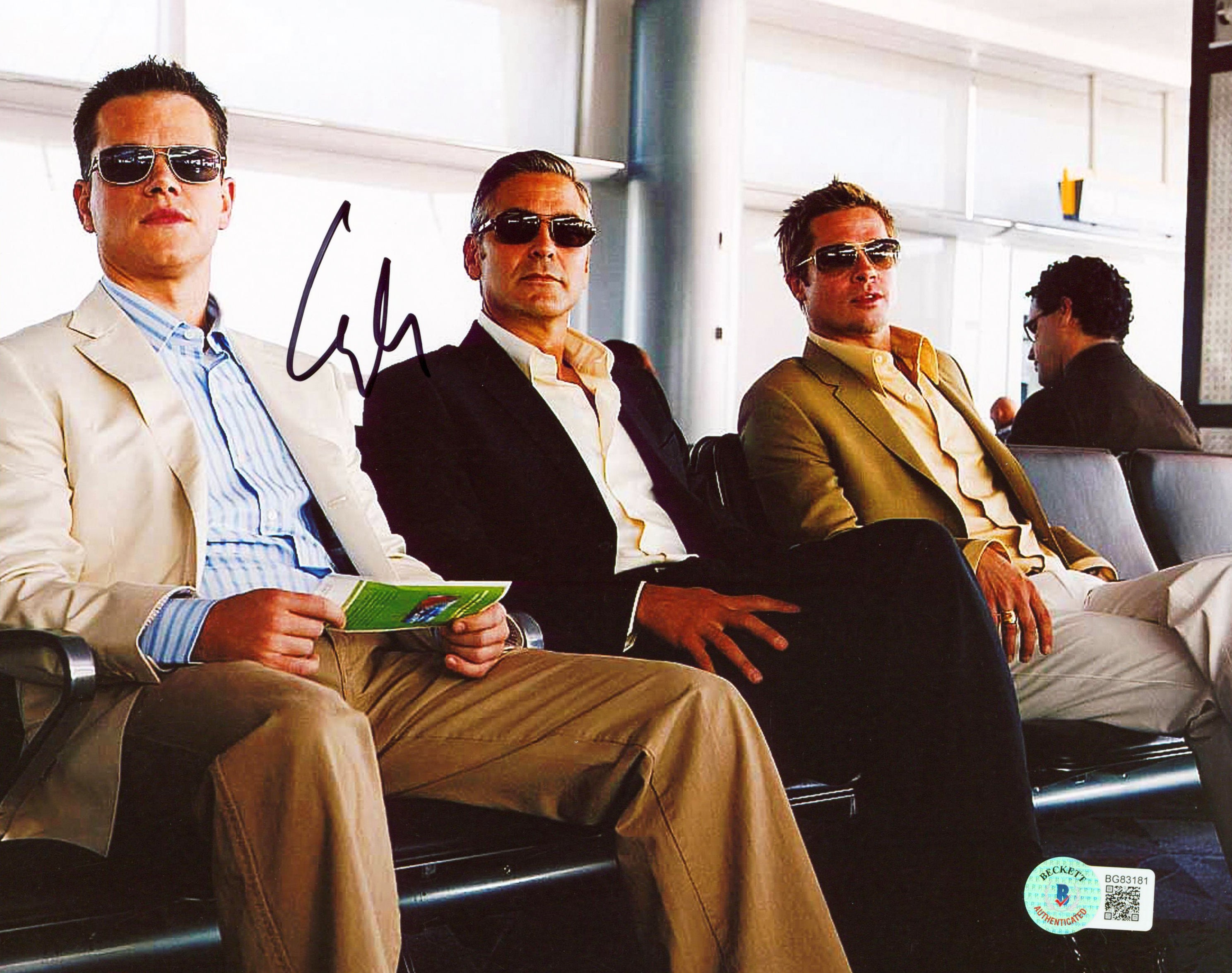 George Clooney Ocean's 11 Authentic Signed 8x10 Photo Autographed BAS #BG83181