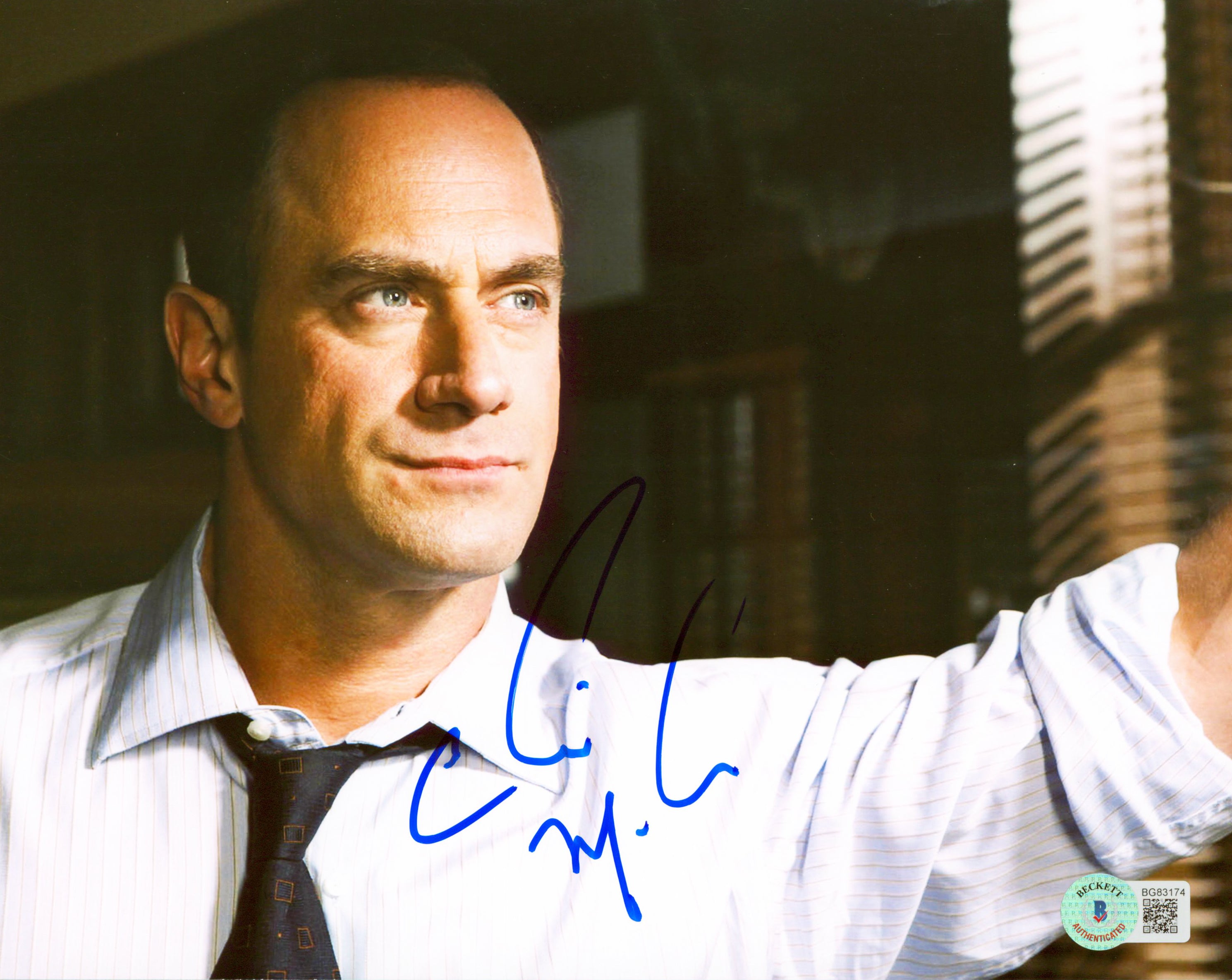 Christopher Meloni Law & Order SVU Authentic Signed 8x10 Photo BAS #BG83174