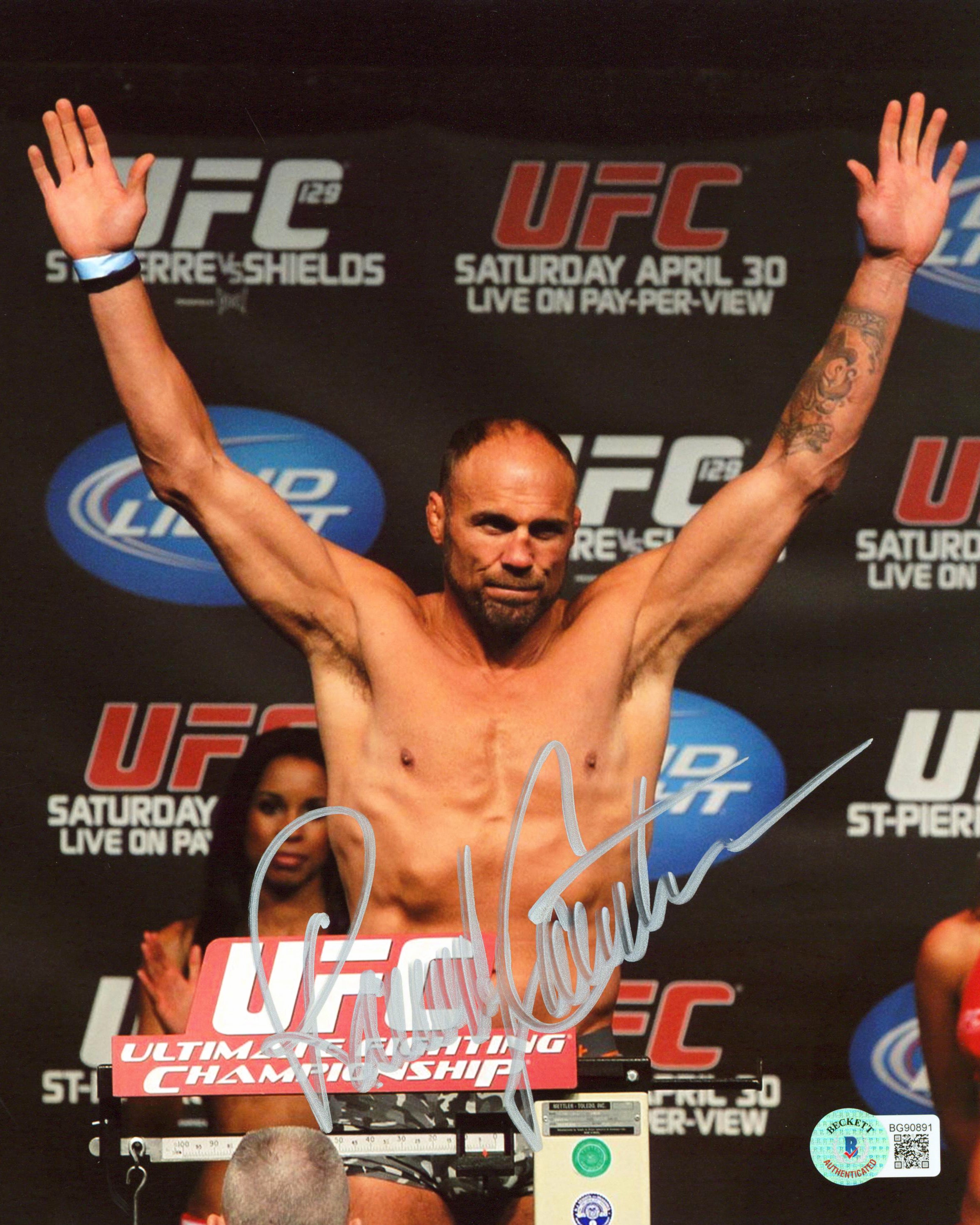 Randy Couture UFC Authentic Signed 8x10 Photo Autographed BAS #BG90891