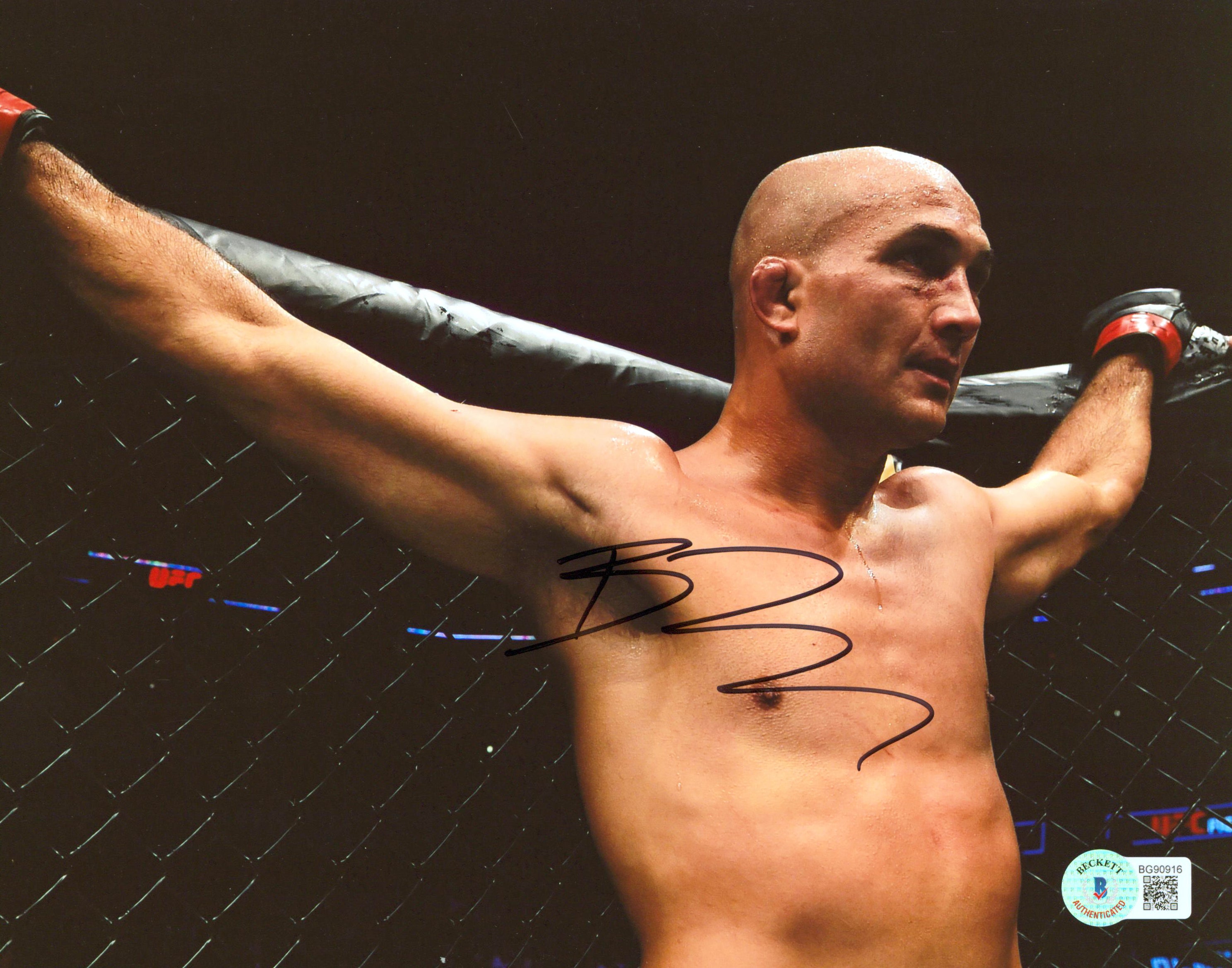 B.J. Penn UFC Authentic Signed 8x10 Photo Autographed BAS #BG90916
