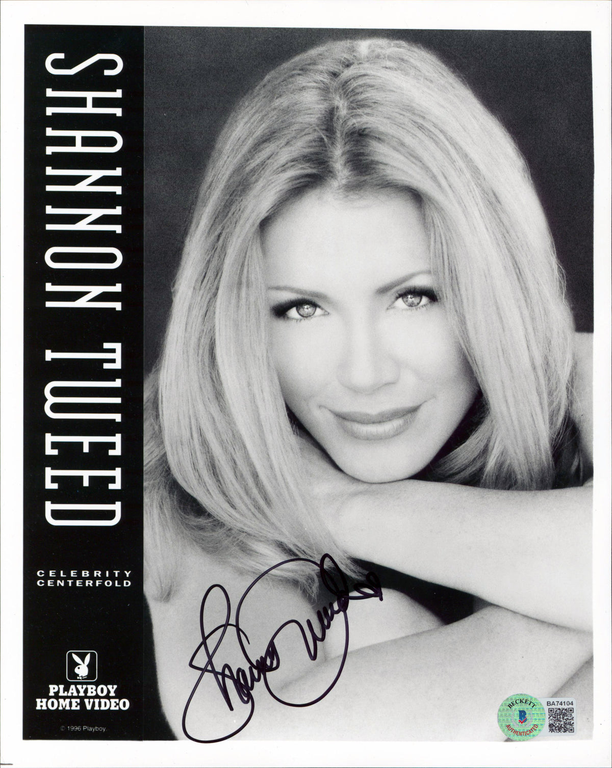 Shannon Tweed Playboy Authentic Signed 8x10 Promotional Sexy Photo BAS #BA74104