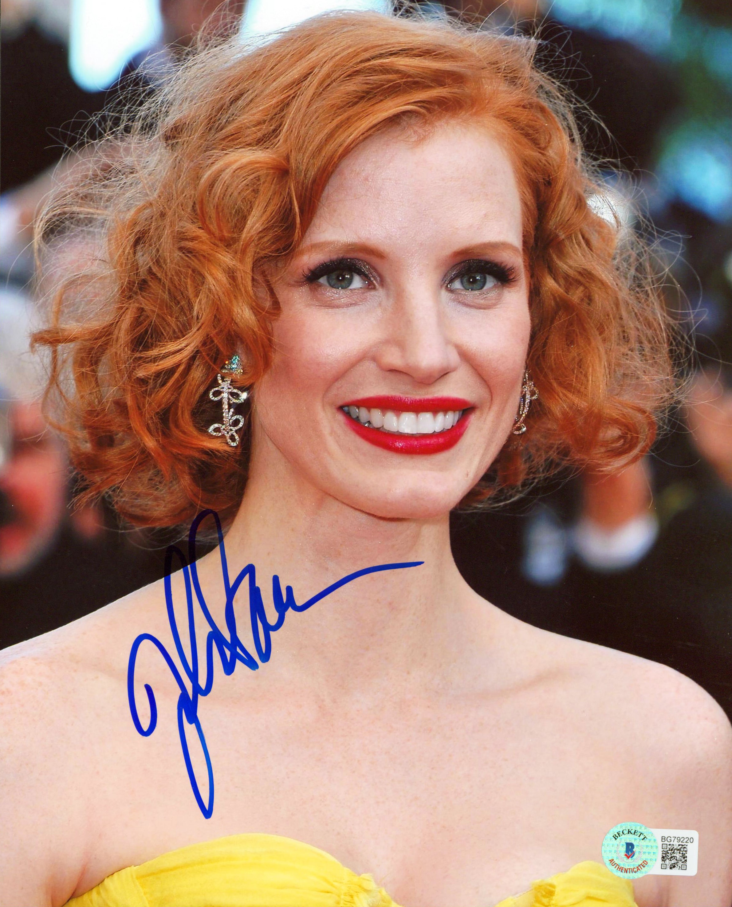 Jessica Chastain The Help Authentic Signed 8x10 Photo Autographed BAS #BG79220