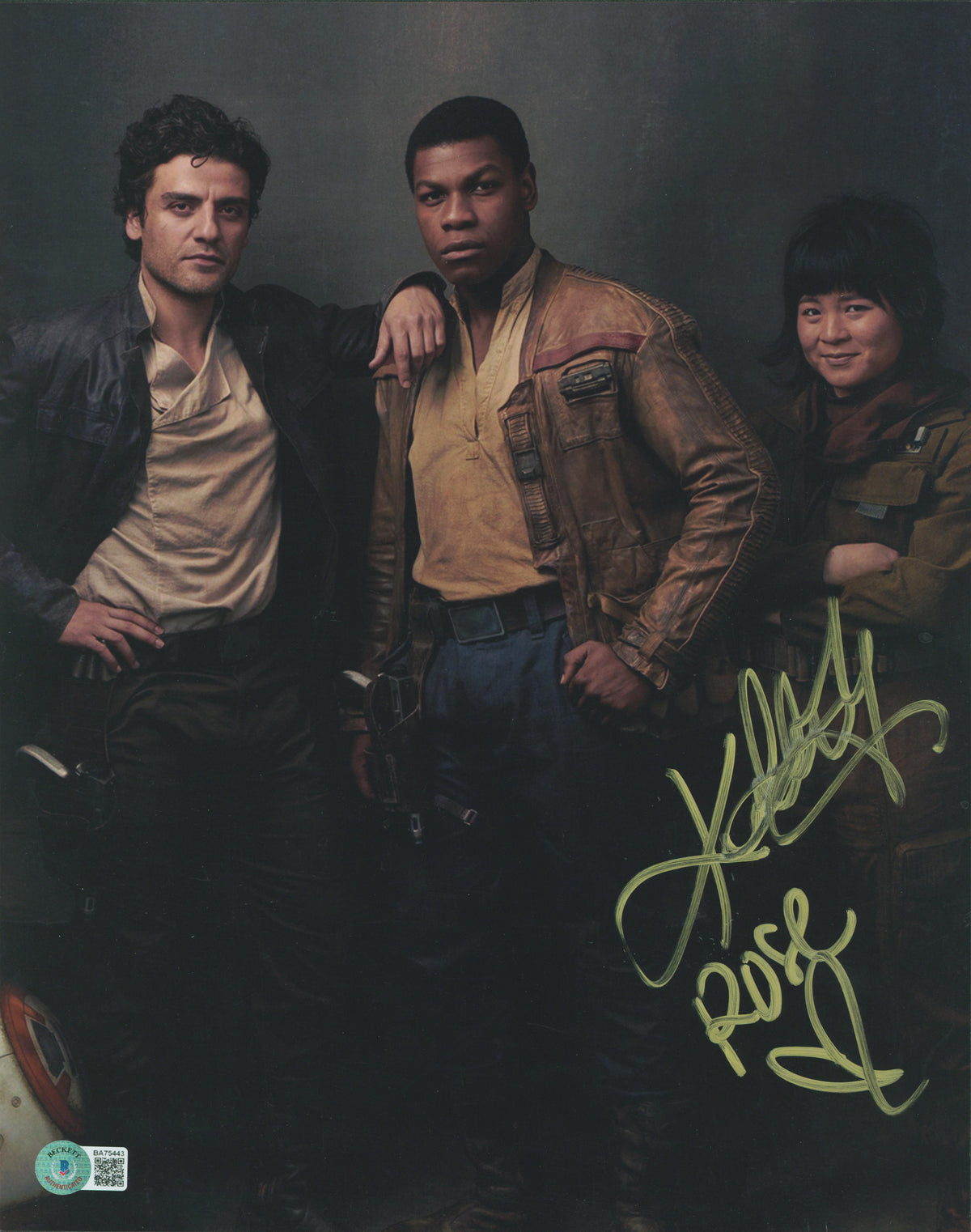 Kelly Marie Tran Star Wars The Last Jedi "Rose" Signed 11x14 Photo BAS #BA75443
