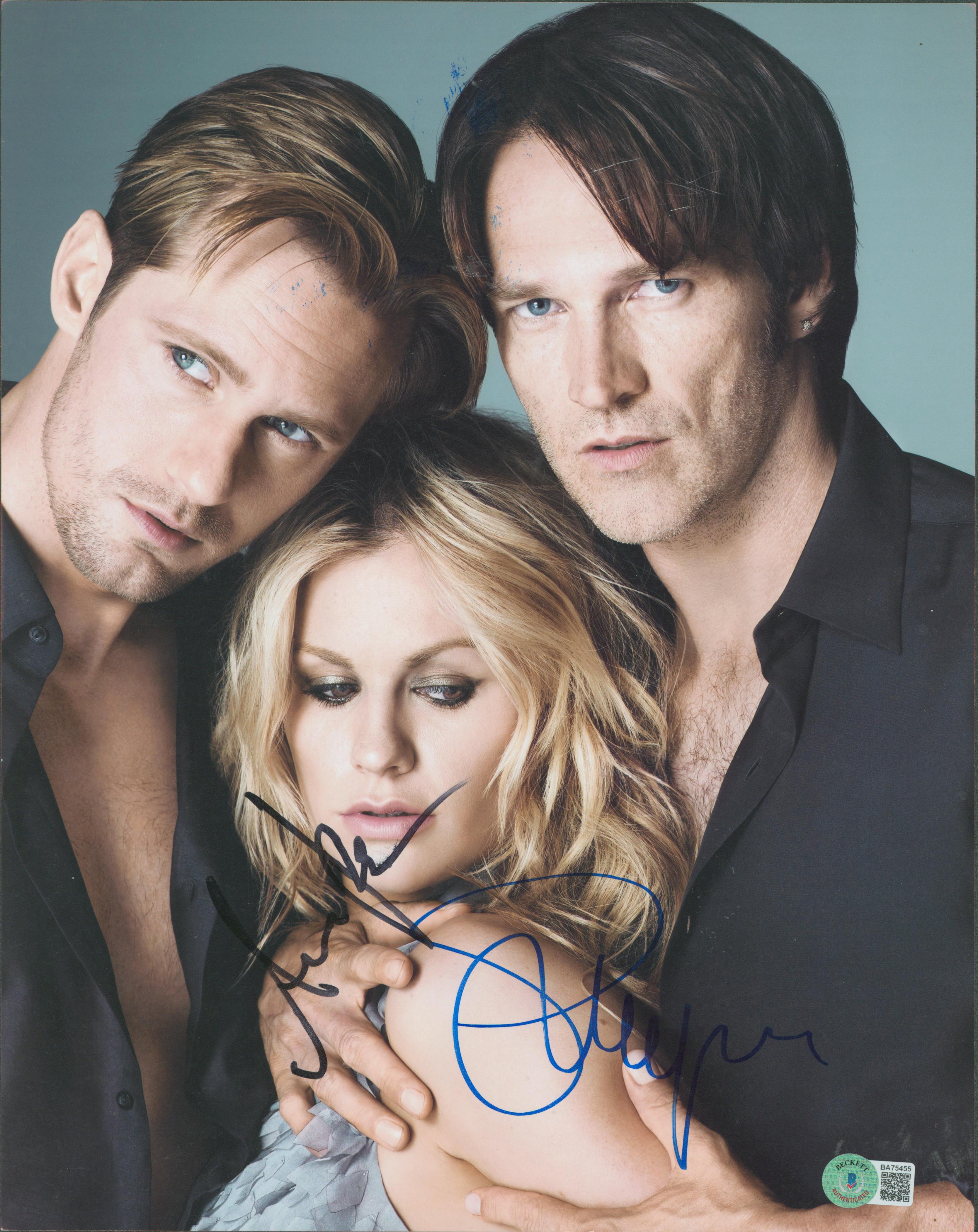Anna Paquin & Stephen Moyer True Blood Authentic Signed 11x14 Photo BAS #BA75455