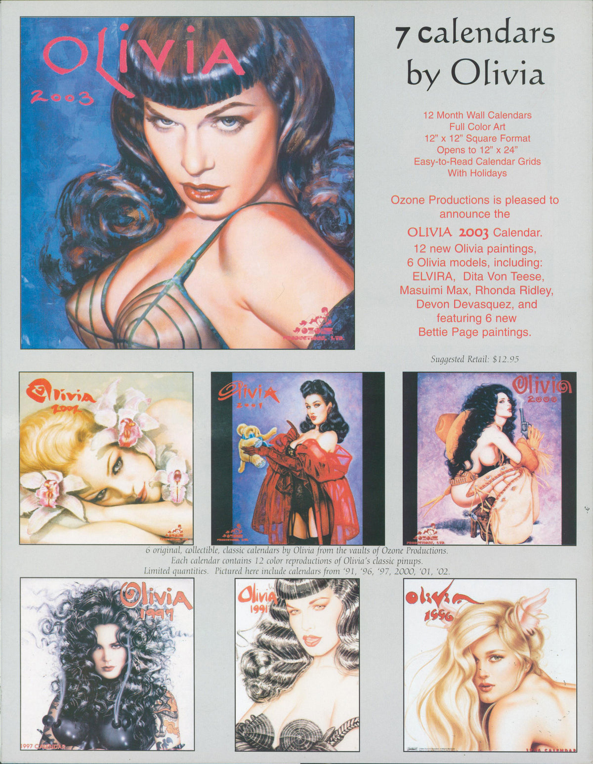Olivia De Berardinis Authentic Signed American Geisha Catalog BAS #BA75515