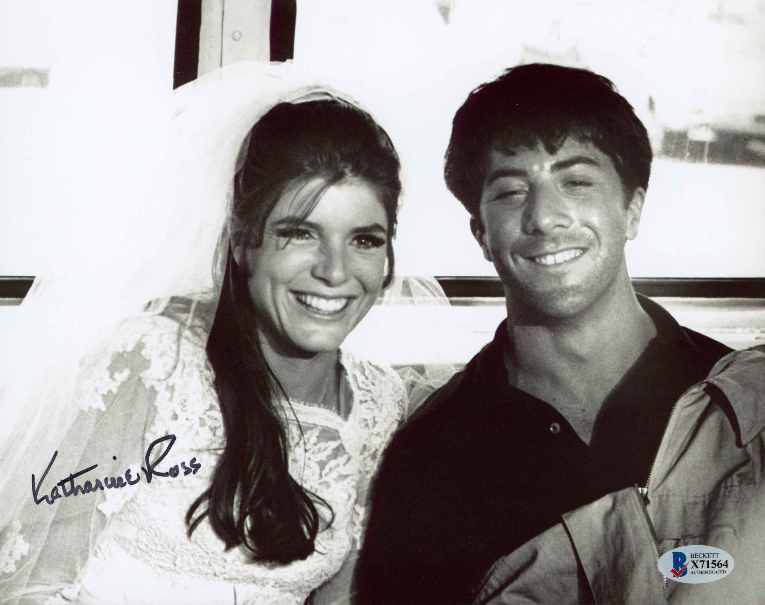 Katharine Ross The Graduate Signed 8x10 Black & White Photo BAS #X71564