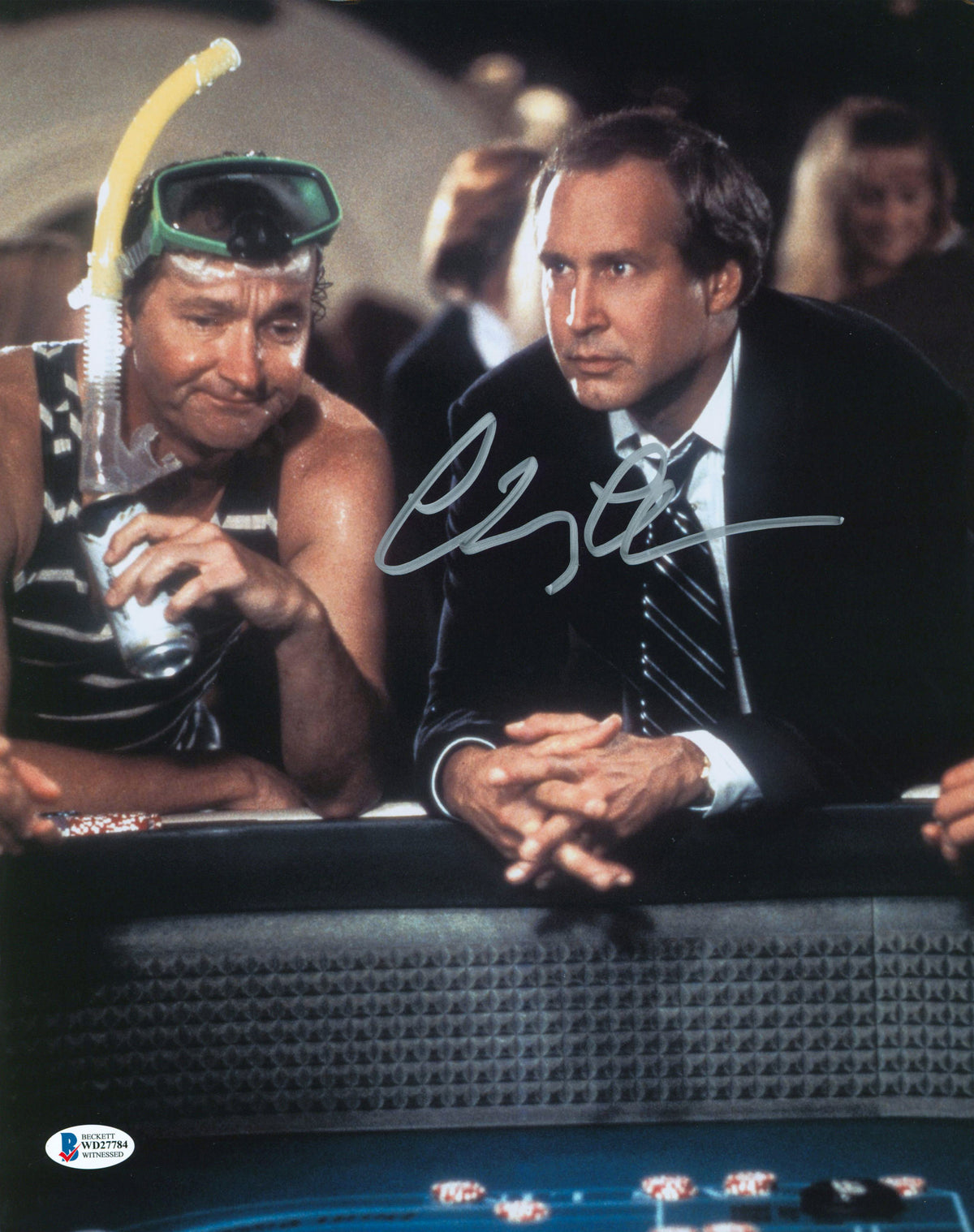 Chevy Chase Vegas Vacation Authentic Signed 11x14 Photo BAS Witnessed #WD27784