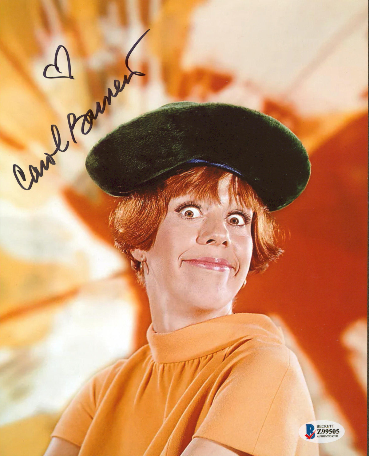 Carol Burnett Authentic Signed 8x10 Photo Autographed BAS #Z99505