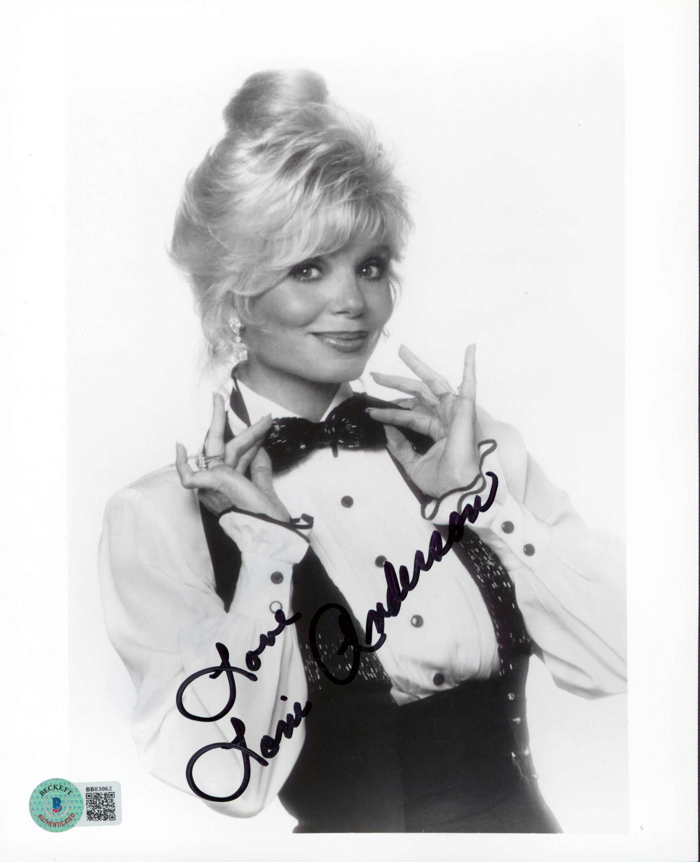 Loni Anderson WKRP in Cincinnati Authentic Signed 8x10 B&W Photo BAS #BB83062