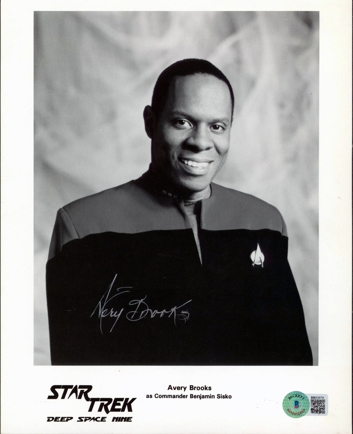 Avery Brooks Star Trek Deep Space Nine Authentic Signed 8x10 Photo BAS #BB83070