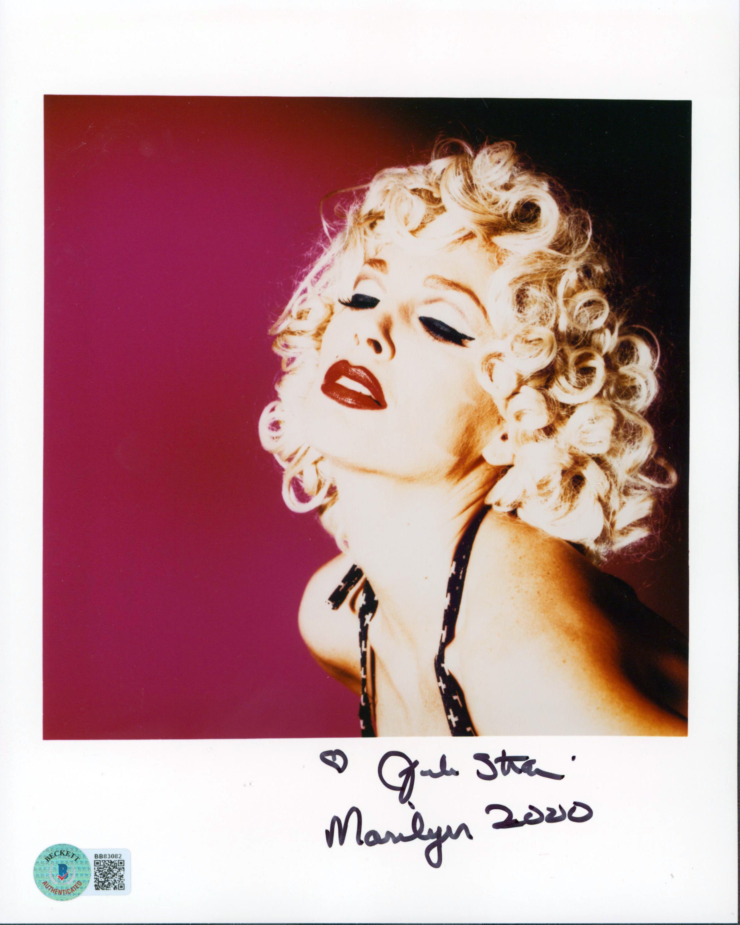 Julie Strain "Marilyn 2000" Signed 8x10 Sexy Photo Deceased BAS #BB83082