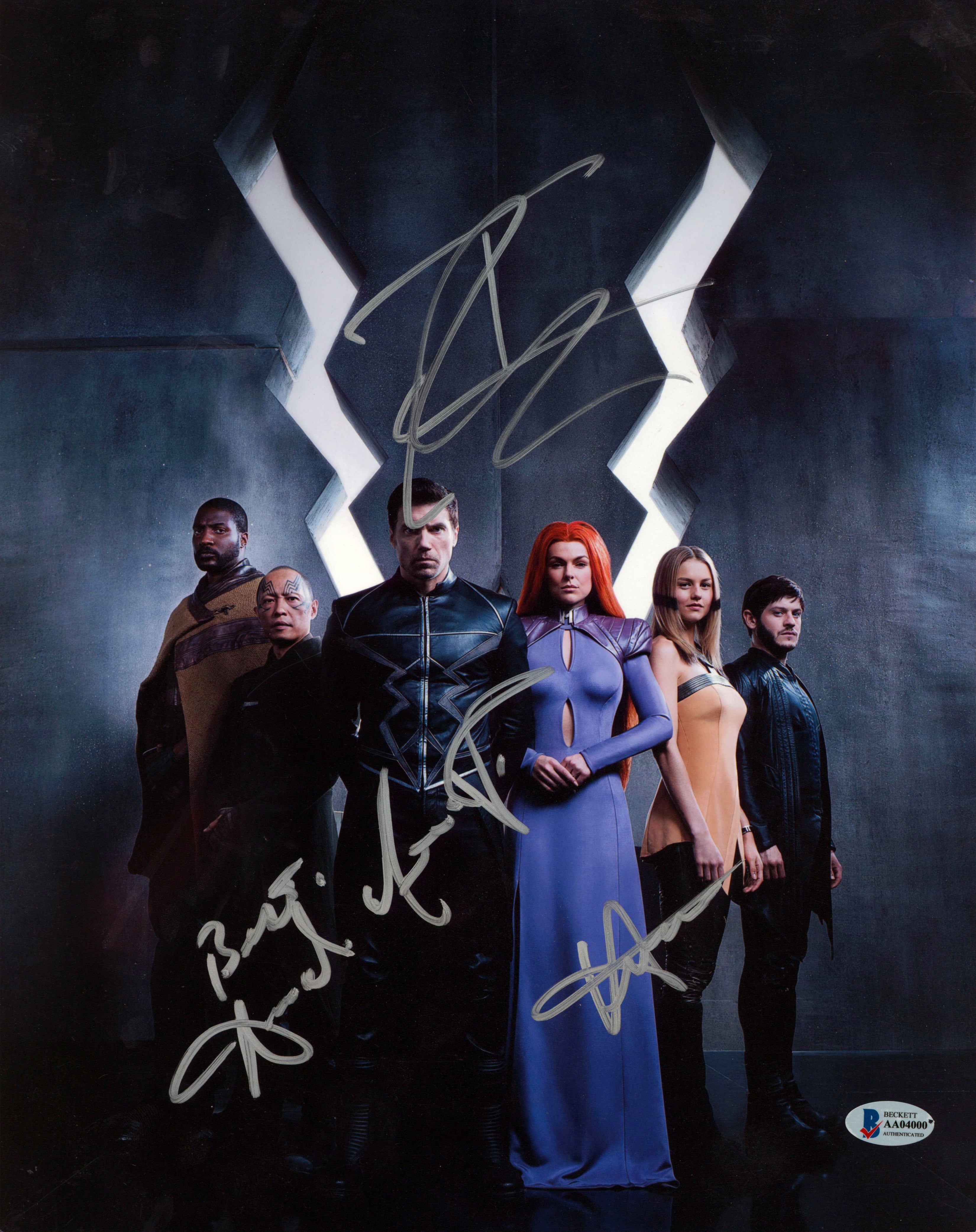 Marvel's Inhumans (3) Mount, Swan & Rheon Signed 11x14 Photo BAS #AA04000
