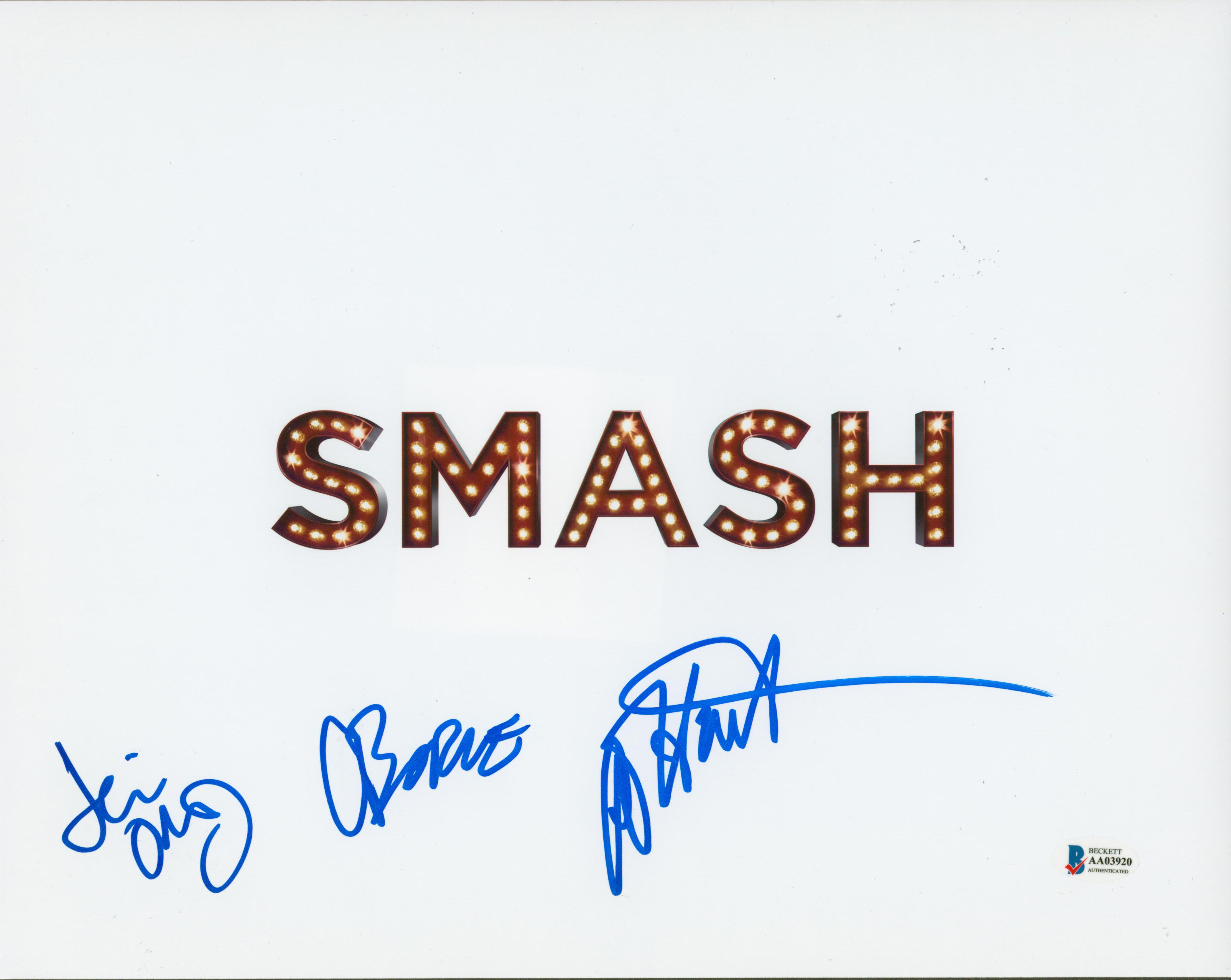 Smash (3) Borle, Odom Jr. & Harada Authentic Signed 11x14 Photo BAS #AA03920