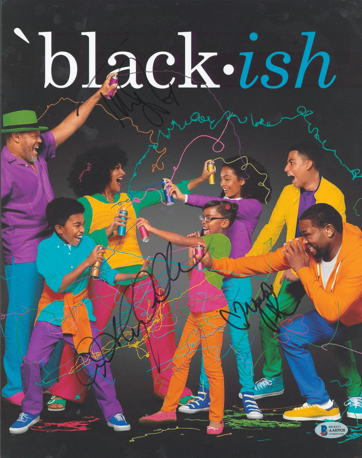 Black-ish (3) Anderson, Shahidi & Ross Authentic Signed 11x14 Photo BAS #AA03928