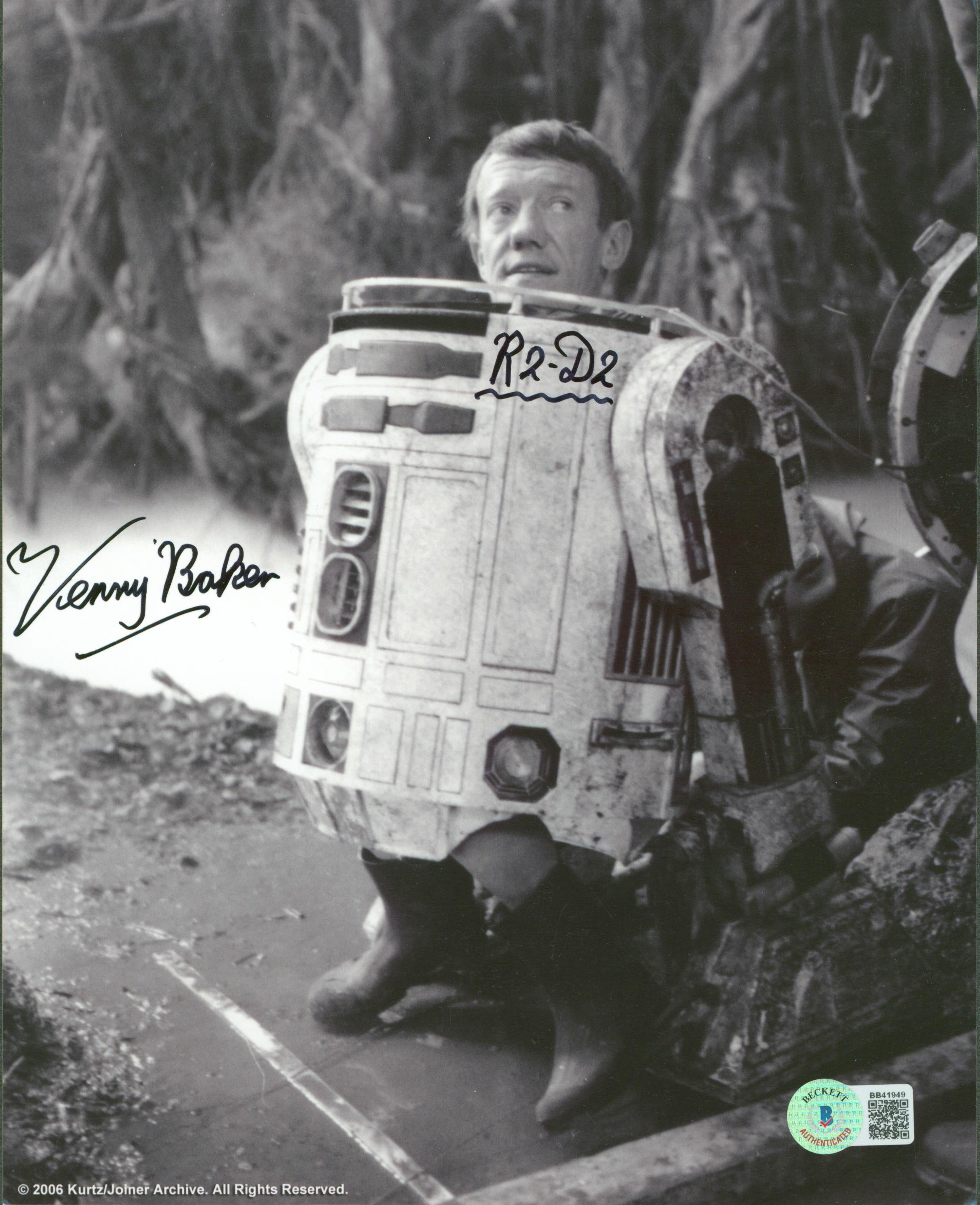 Kenny Baker Star Wars R2-D2 Authentic Signed 8x10 Photo Autographed BAS #BB41949
